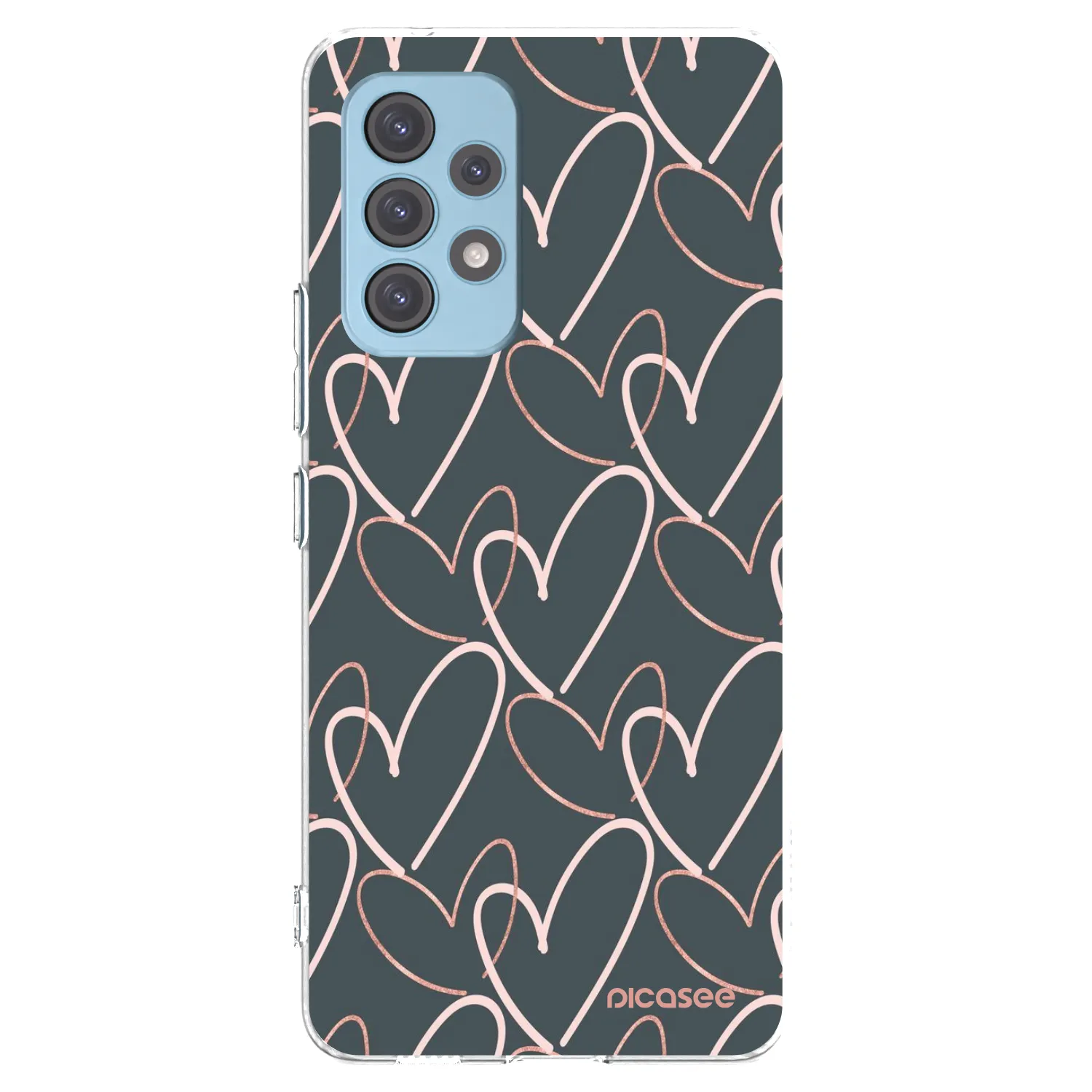 Picasee átlátszó szilikon tok az alábbi mobiltelefonokra Samsung Galaxy A53 5G A536 - Lots of love