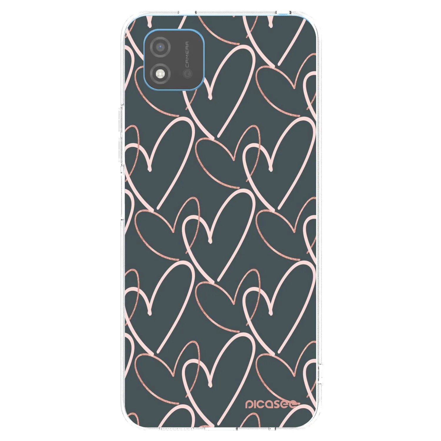 Picasee átlátszó szilikon tok az alábbi mobiltelefonokra Realme C11 (2021) - Lots of love