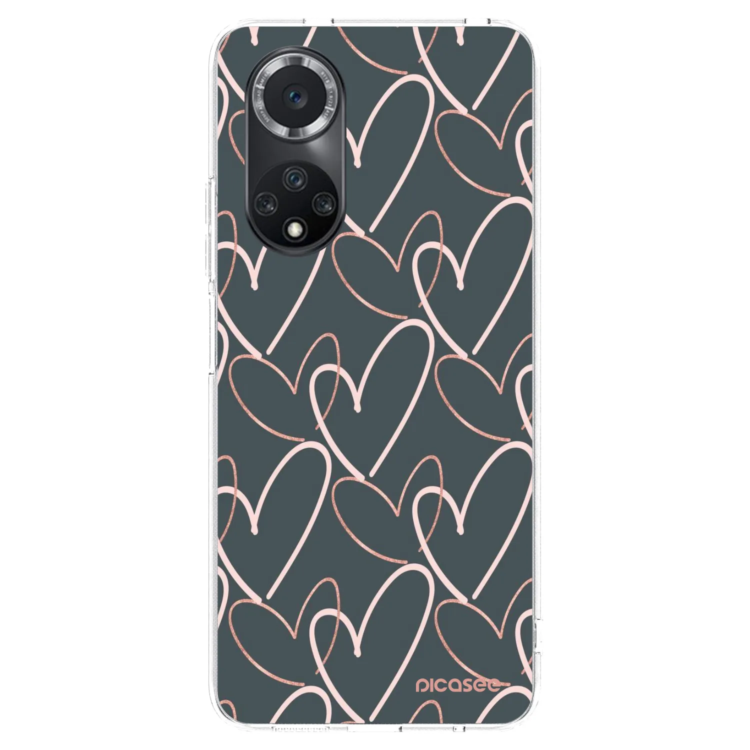 Picasee átlátszó szilikon tok az alábbi mobiltelefonokra Huawei Nova 9 SE - Lots of love