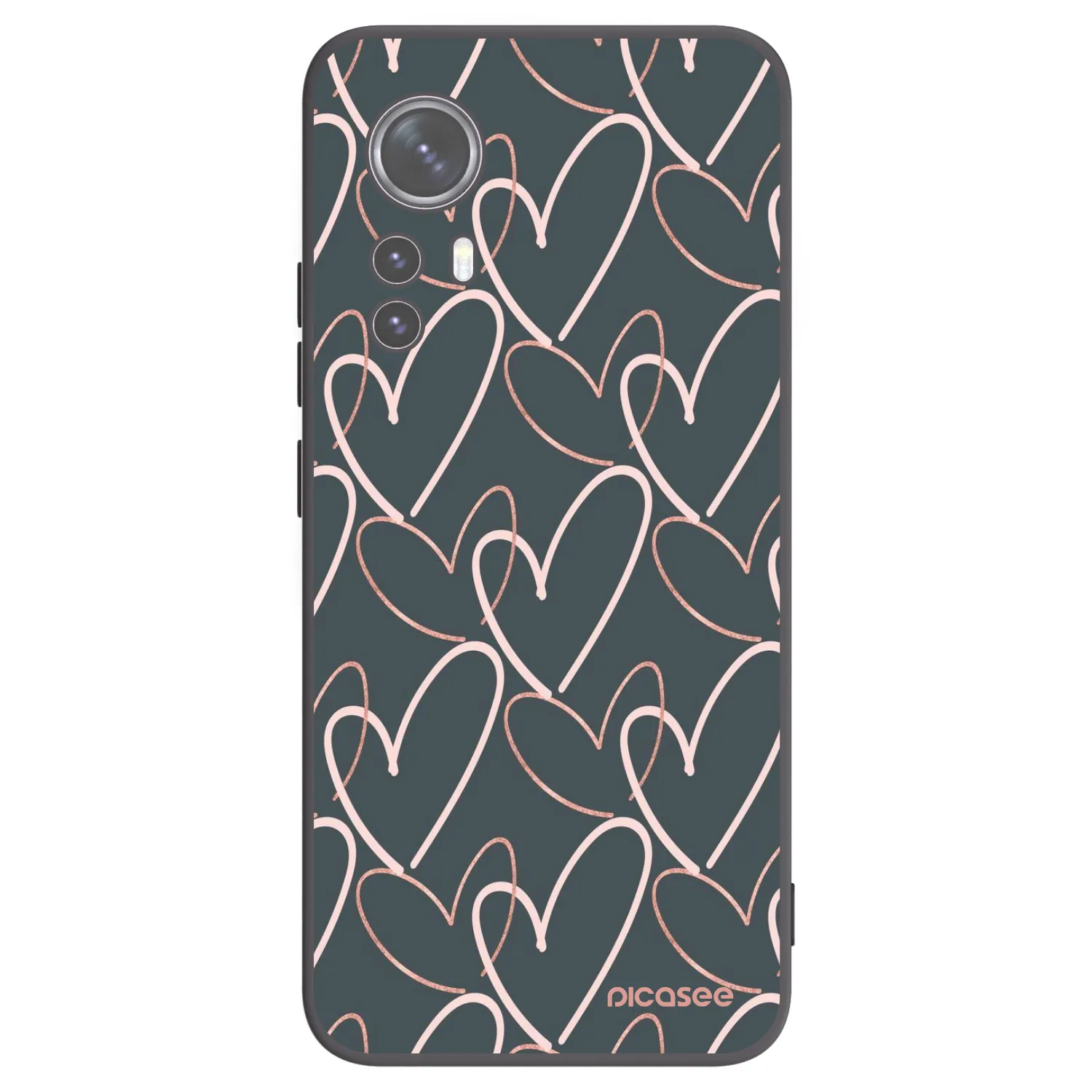 Picasee fekete szilikon tok az alábbi mobiltelefonokra Xiaomi 12 - Lots of love