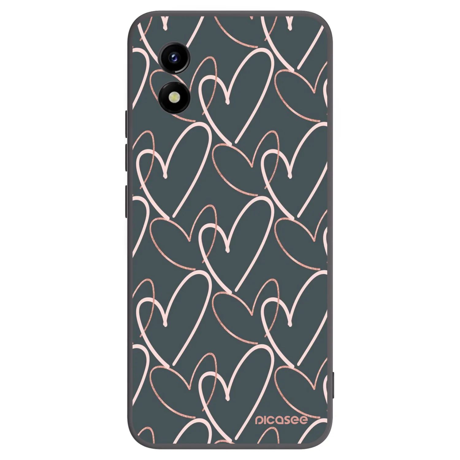 Picasee fekete szilikon tok az alábbi mobiltelefonokra Vivo Y01 - Lots of love