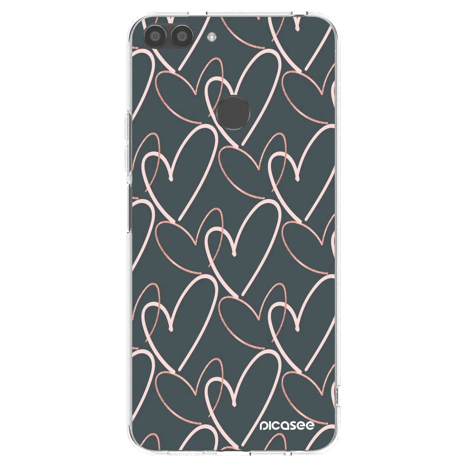 Picasee átlátszó szilikon tok az alábbi mobiltelefonokra Huawei P Smart - Lots of love