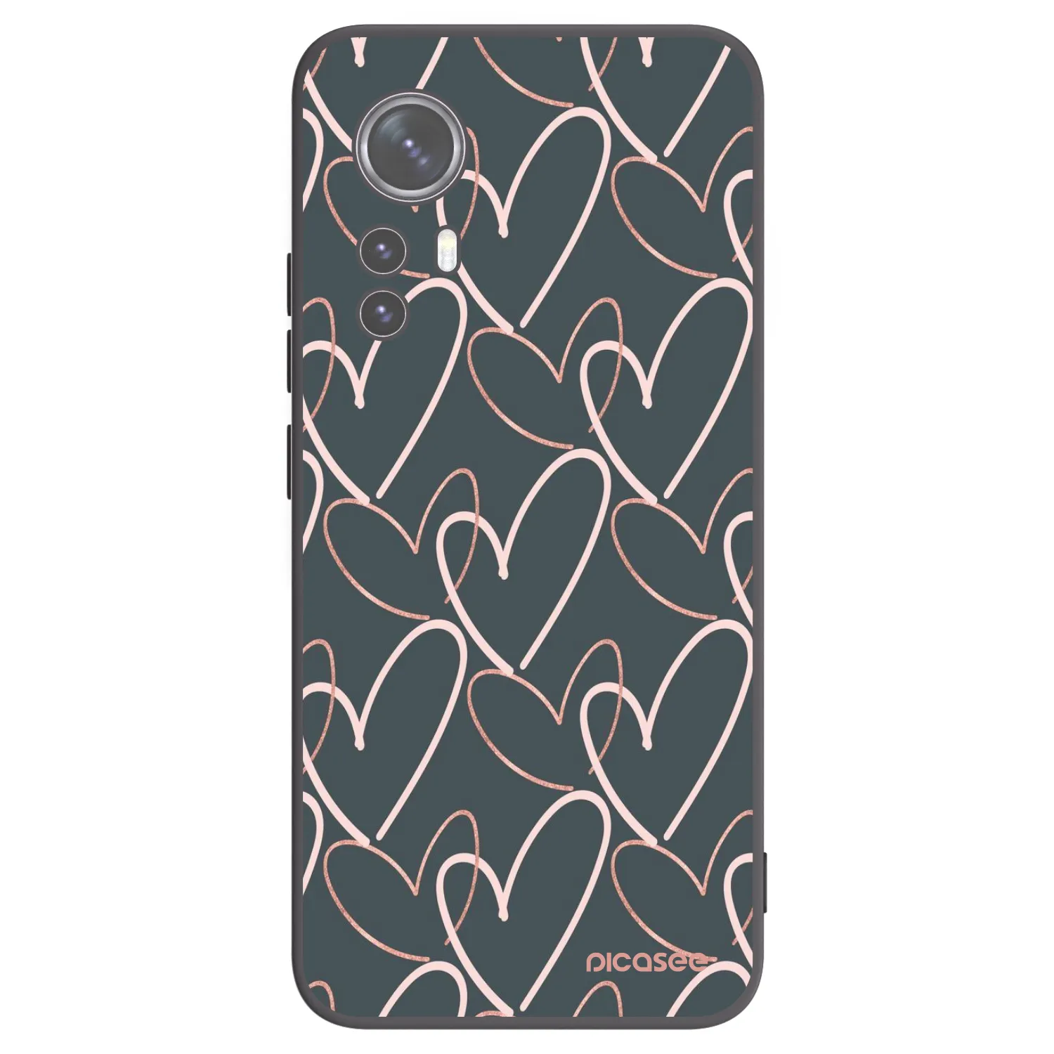 Picasee fekete szilikon tok az alábbi mobiltelefonokra Xiaomi 12X - Lots of love