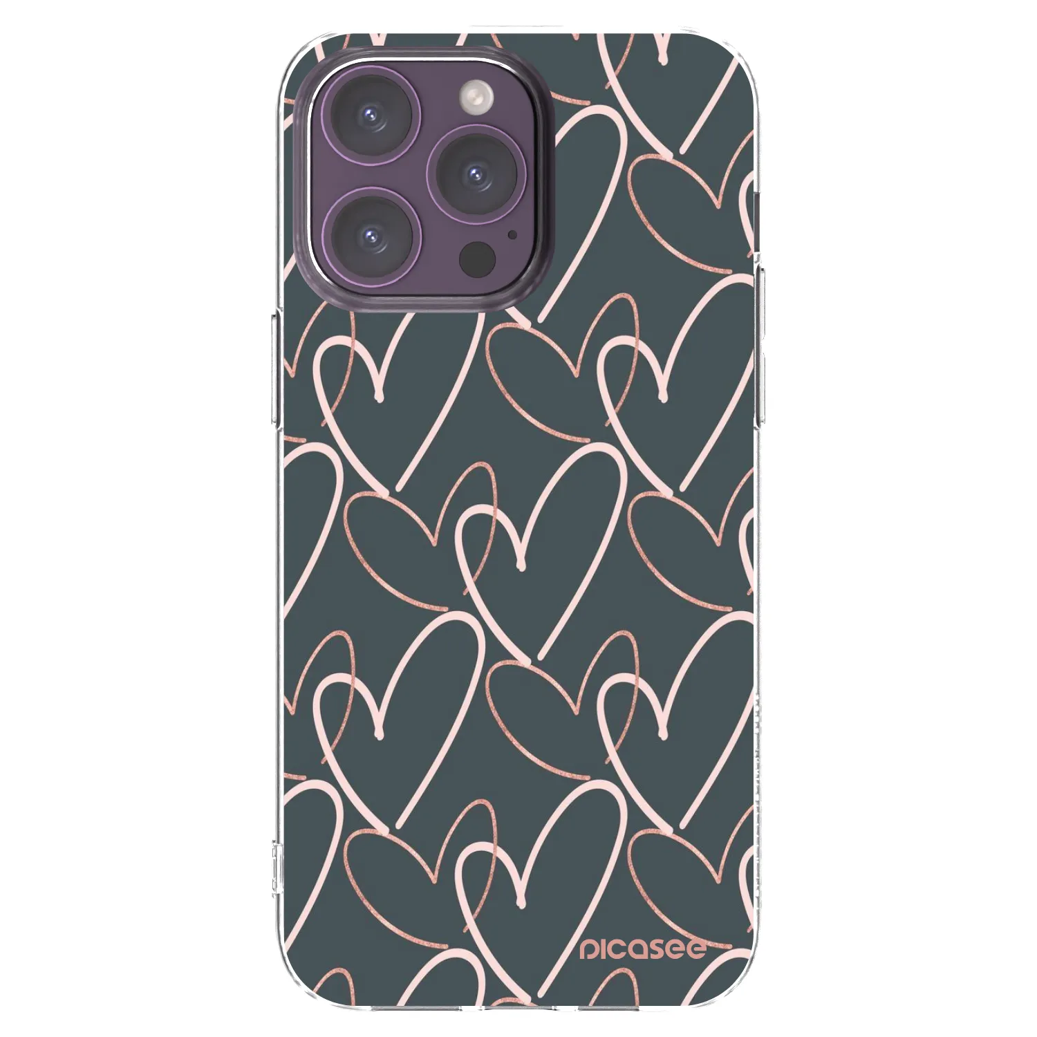 Picasee átlátszó szilikon tok az alábbi mobiltelefonokra Apple iPhone 14 Pro Max - Lots of love