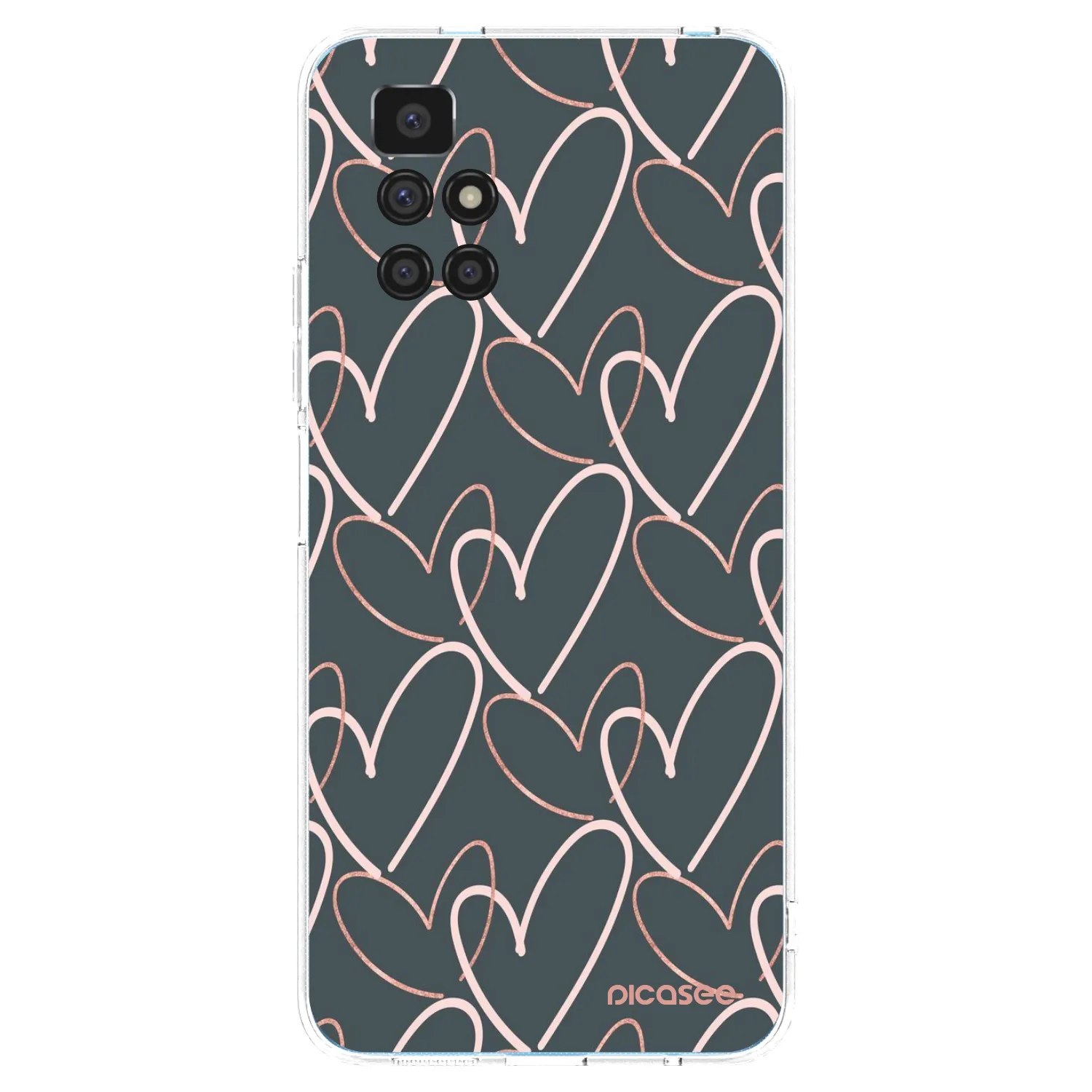 Picasee átlátszó szilikon tok az alábbi mobiltelefonokra Xiaomi Redmi 10 (2022) - Lots of love