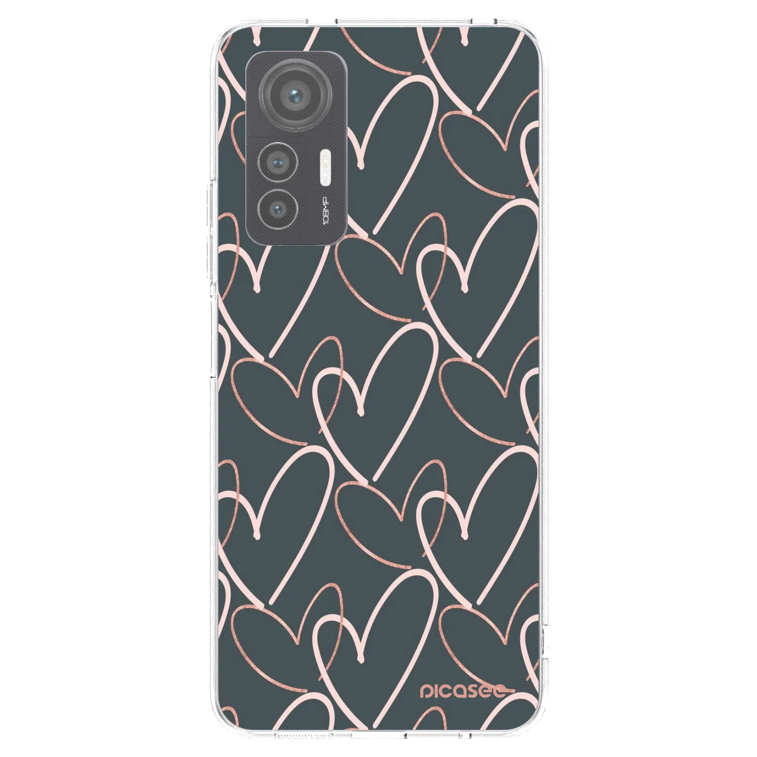 Picasee átlátszó szilikon tok az alábbi mobiltelefonokra Xiaomi 12 Lite - Lots of love