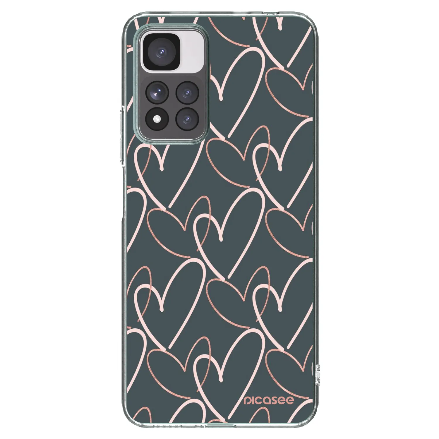 Picasee átlátszó szilikon tok az alábbi mobiltelefonokra Xiaomi Redmi Note 11 Pro+ 5G - Lots of love