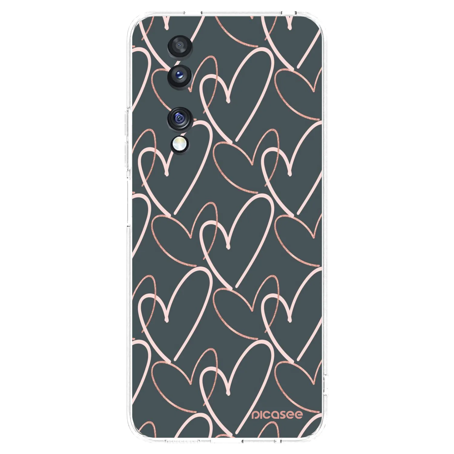 Picasee átlátszó szilikon tok az alábbi mobiltelefonokra Honor 70 - Lots of love