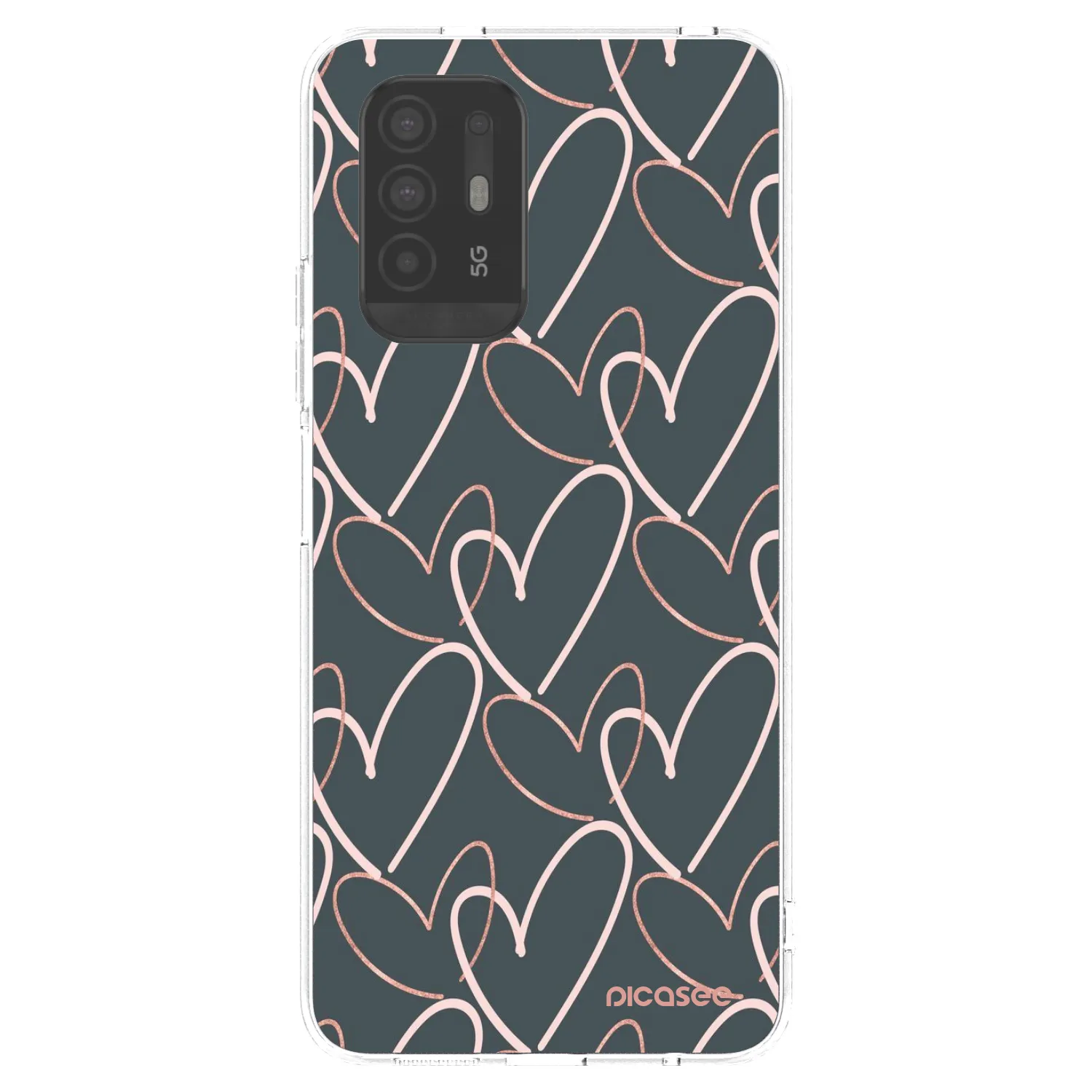 Picasee átlátszó szilikon tok az alábbi mobiltelefonokra OPPO A94 5G - Lots of love