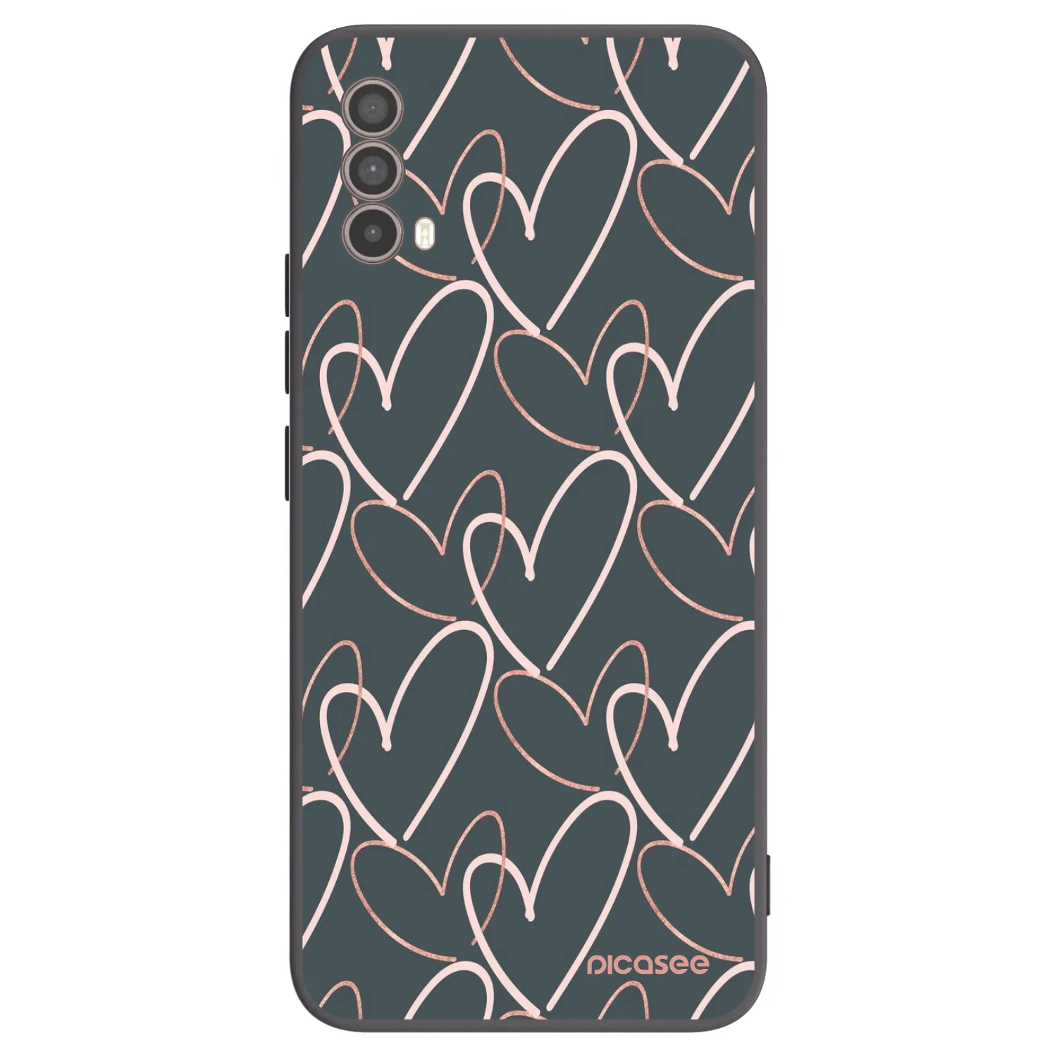 Picasee fekete szilikon tok az alábbi mobiltelefonokra Motorola Moto E40 - Lots of love