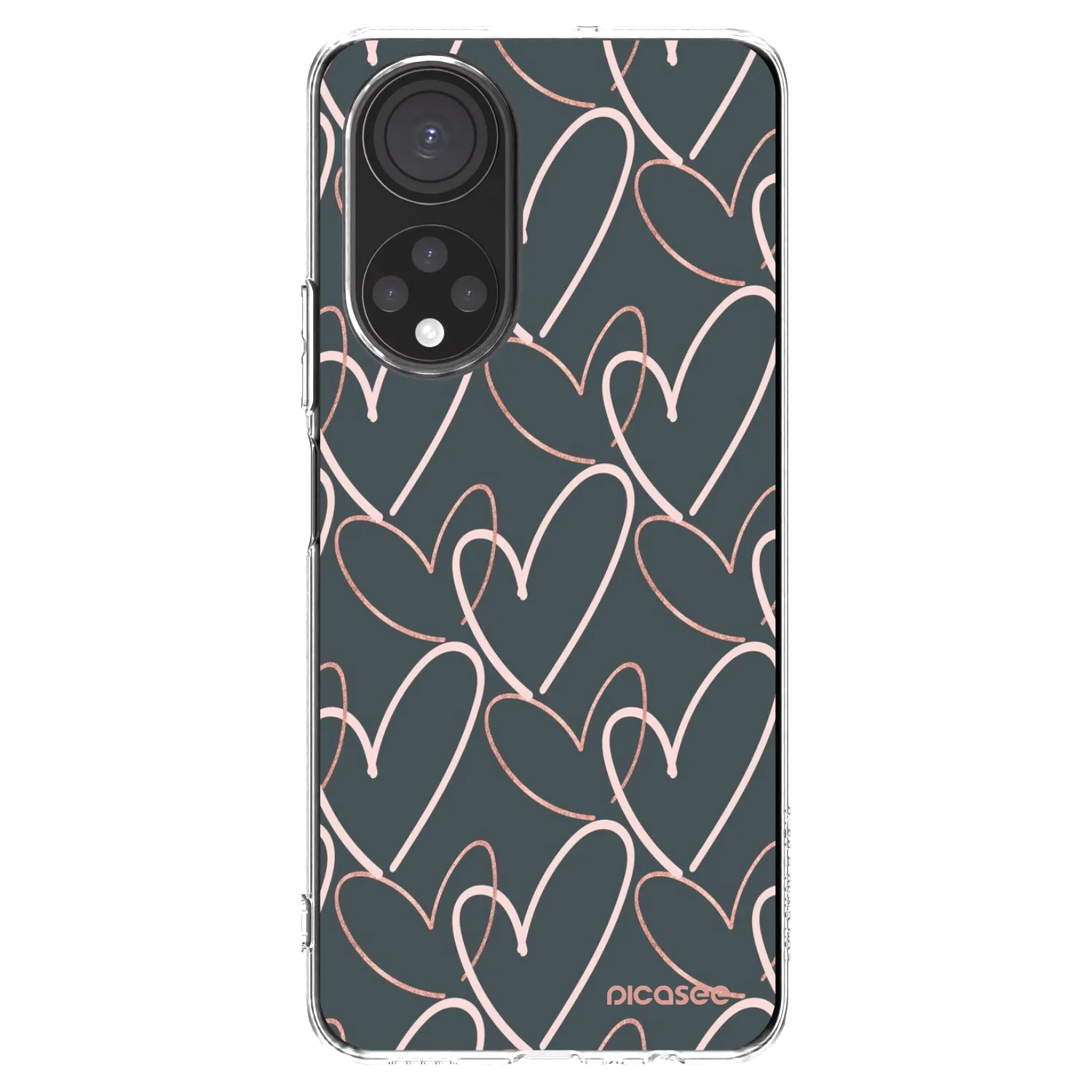 Picasee átlátszó szilikon tok az alábbi mobiltelefonokra Honor X7 - Lots of love