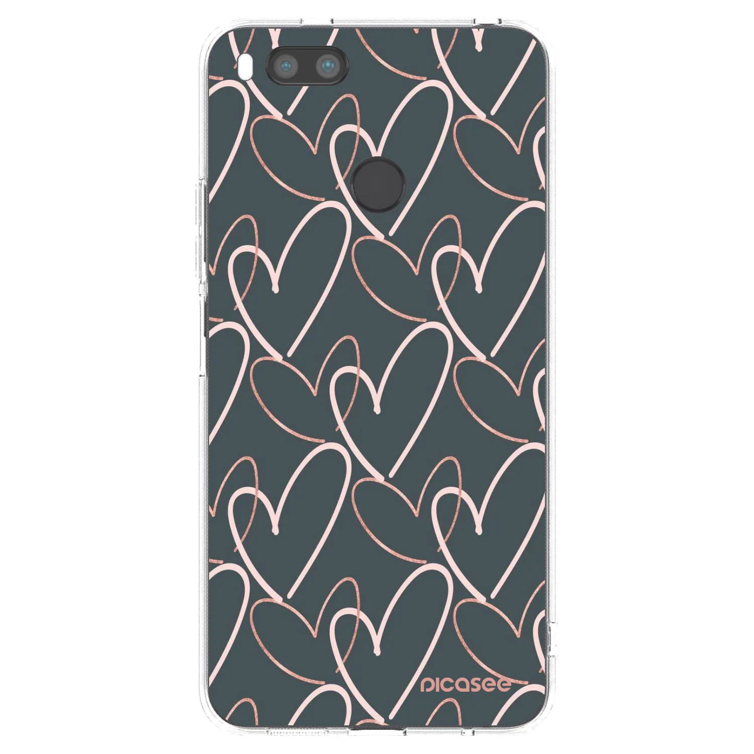 Picasee átlátszó szilikon tok az alábbi mobiltelefonokra Xiaomi Redmi A1 - Lots of love