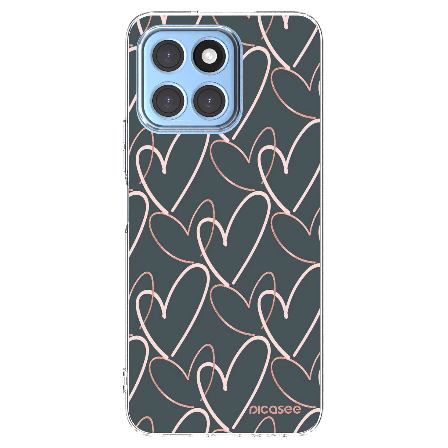 Picasee átlátszó szilikon tok az alábbi mobiltelefonokra Honor X8 5G - Lots of love