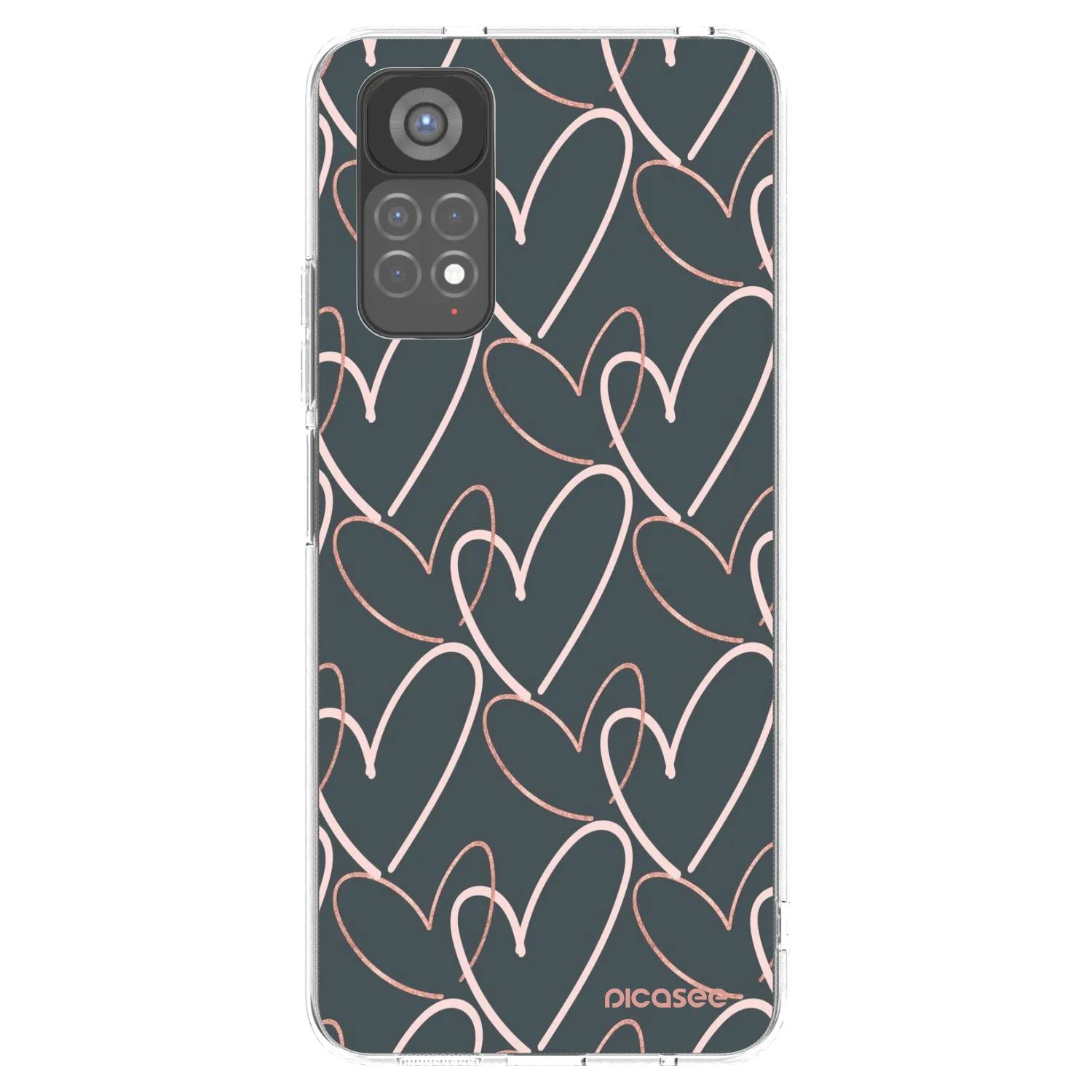 Picasee átlátszó szilikon tok az alábbi mobiltelefonokra Xiaomi Redmi Note 11S 5G - Lots of love