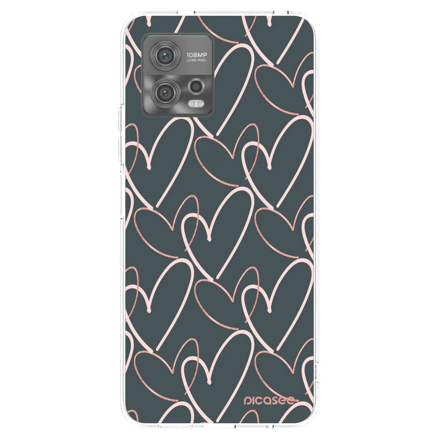 Picasee átlátszó szilikon tok az alábbi mobiltelefonokra Motorola Moto G72 - Lots of love