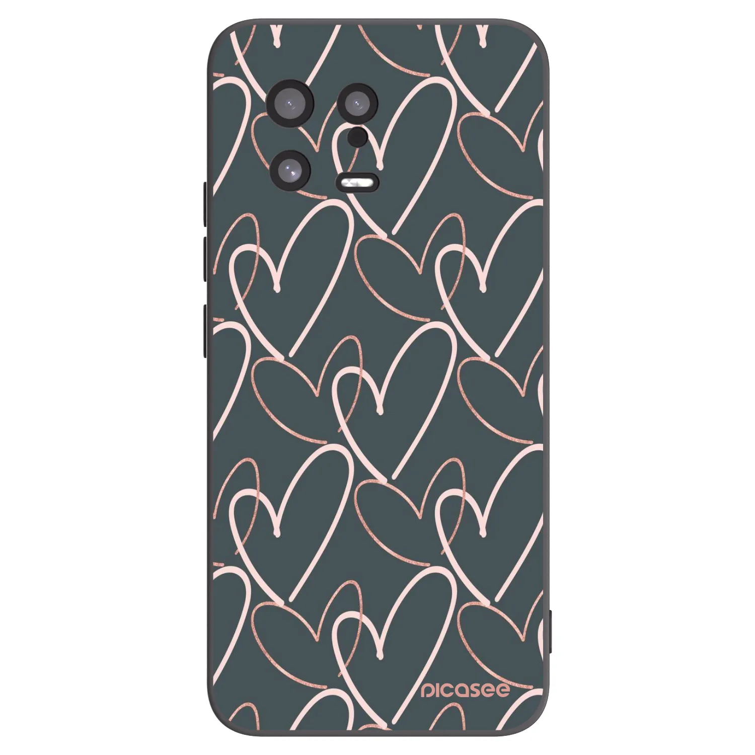 Picasee fekete szilikon tok az alábbi mobiltelefonokra Xiaomi 13 - Lots of love