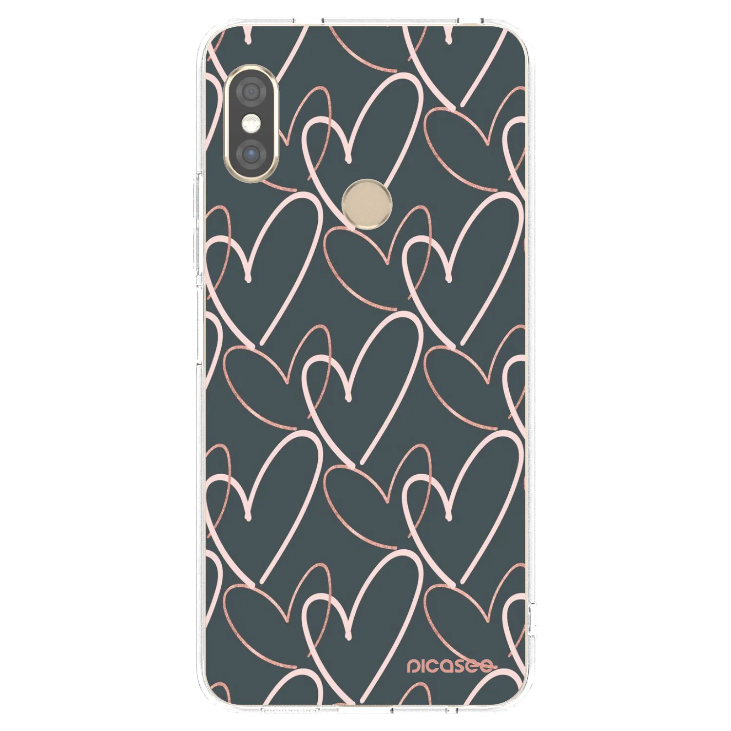 Picasee átlátszó szilikon tok az alábbi mobiltelefonokra Xiaomi Redmi Note 5 Global - Lots of love