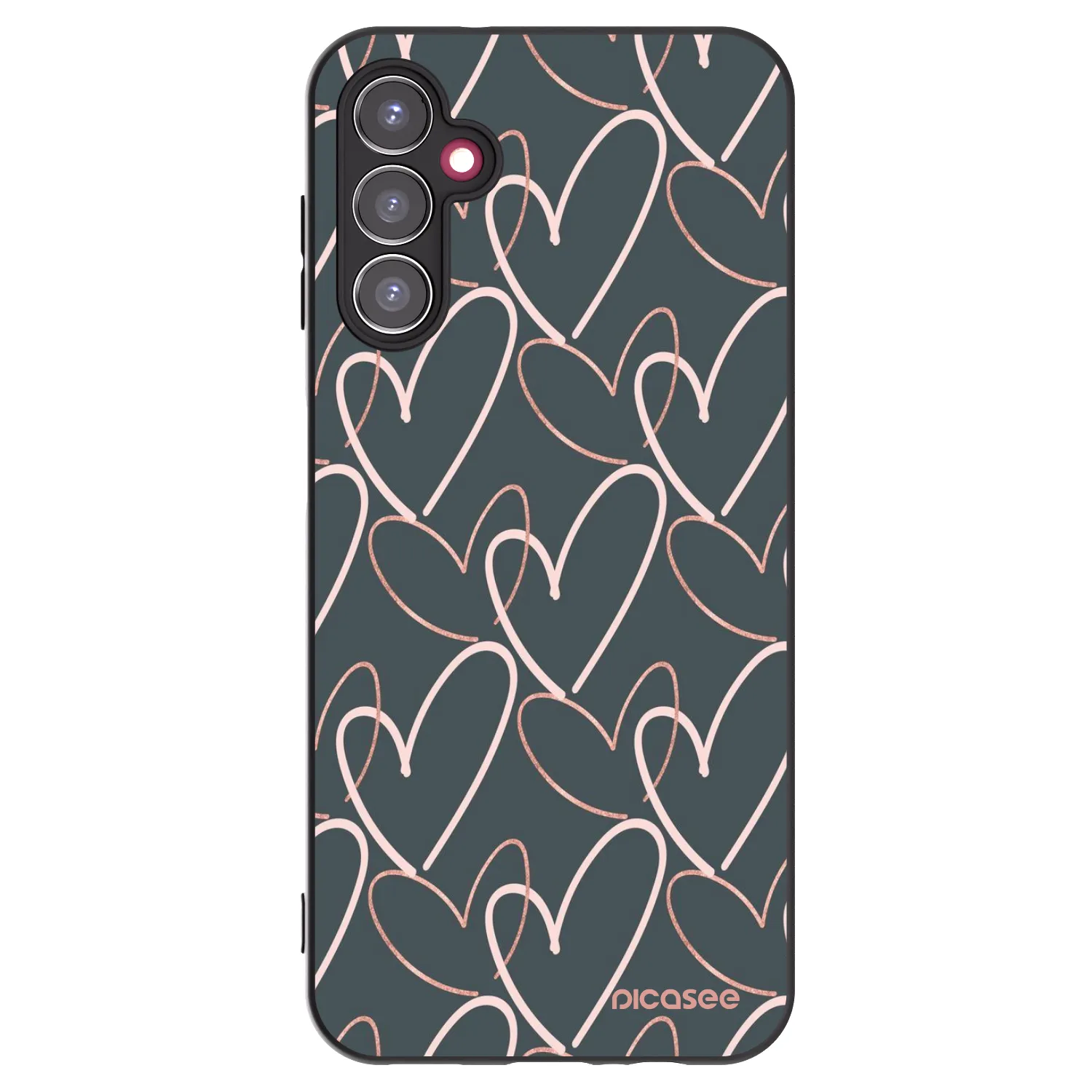 Picasee fekete szilikon tok az alábbi mobiltelefonokra Samsung Galaxy A14 5G A146P - Lots of love