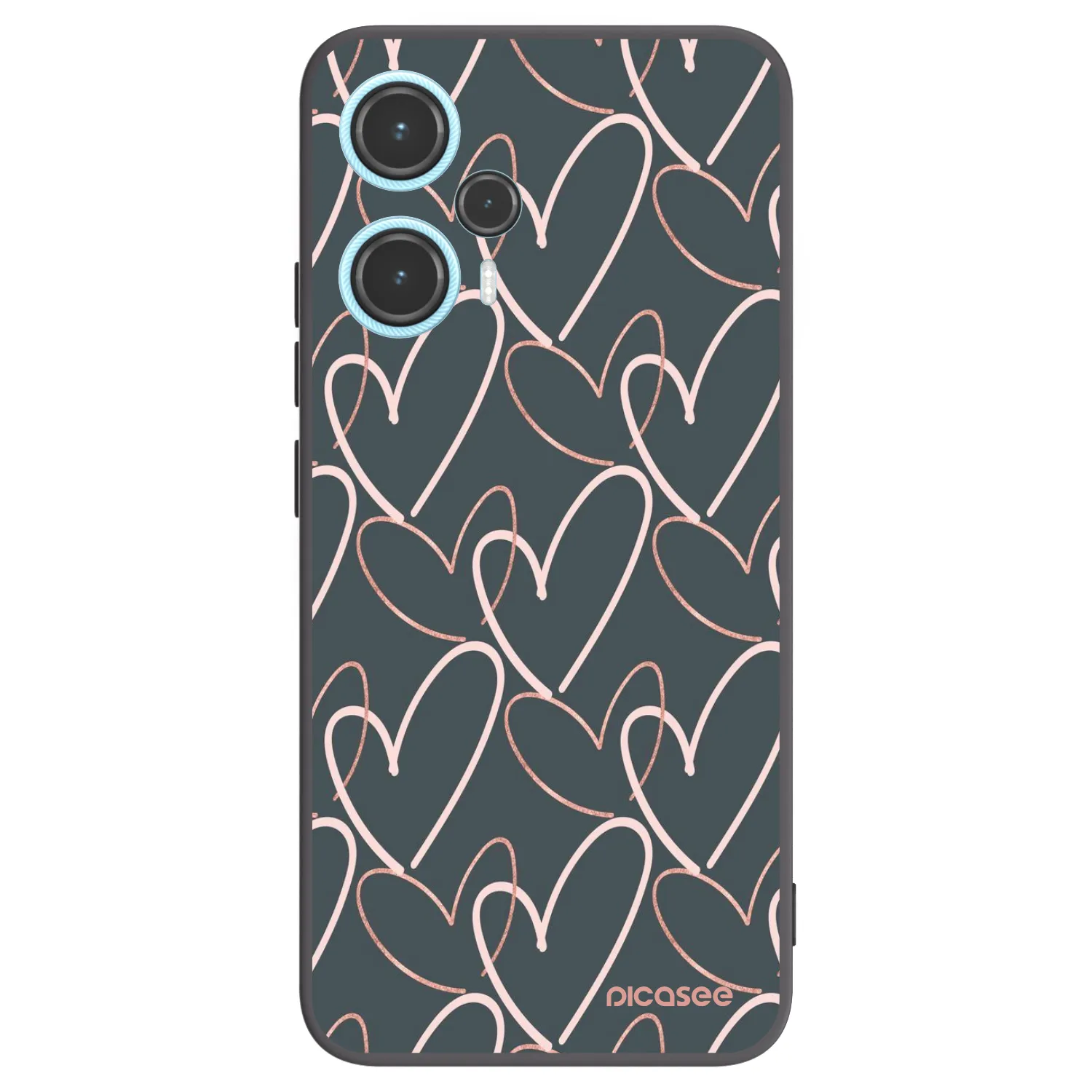 Picasee fekete szilikon tok az alábbi mobiltelefonokra Xiaomi Poco F5 - Lots of love