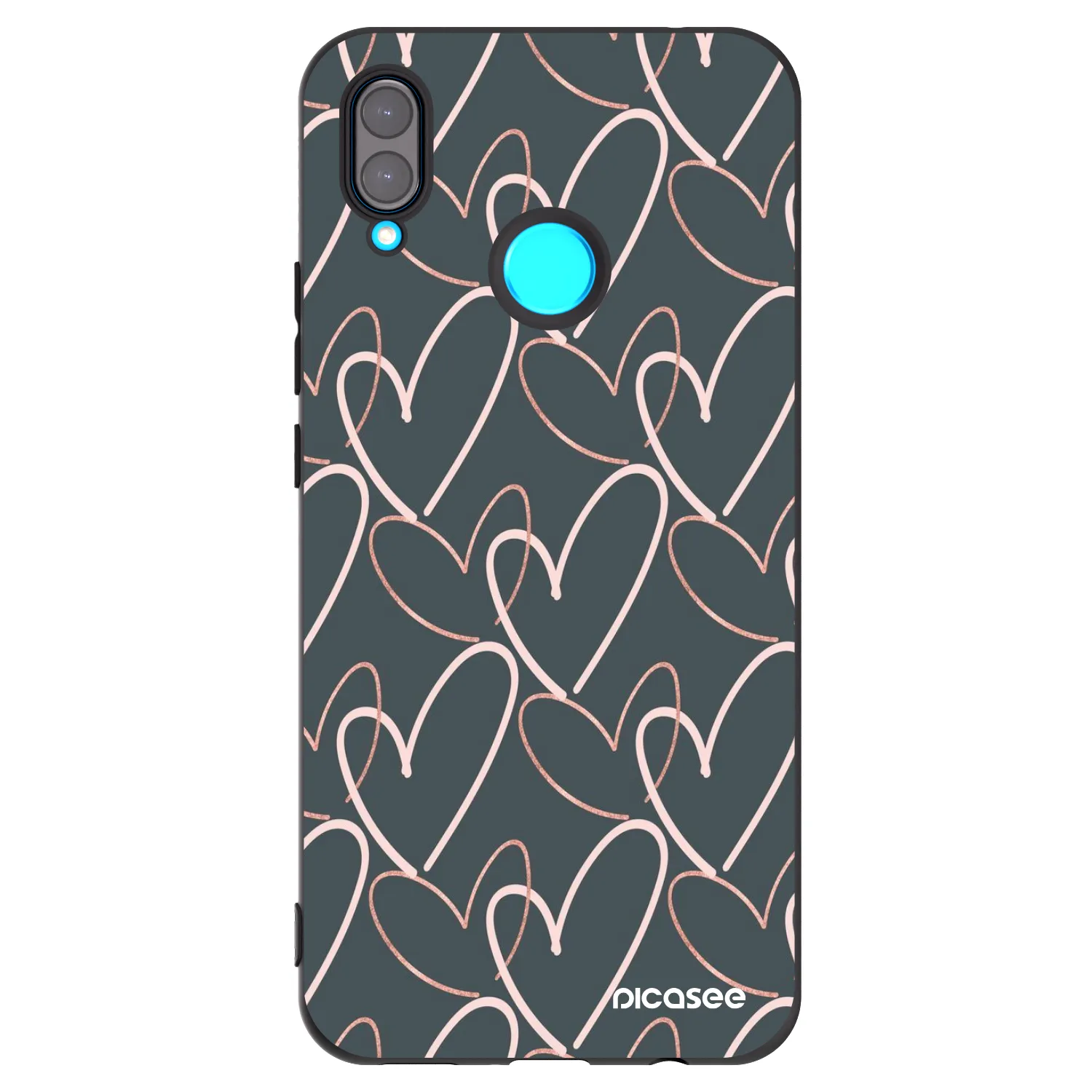 Picasee fekete szilikon tok az alábbi mobiltelefonokra Huawei Nova 3i - Lots of love