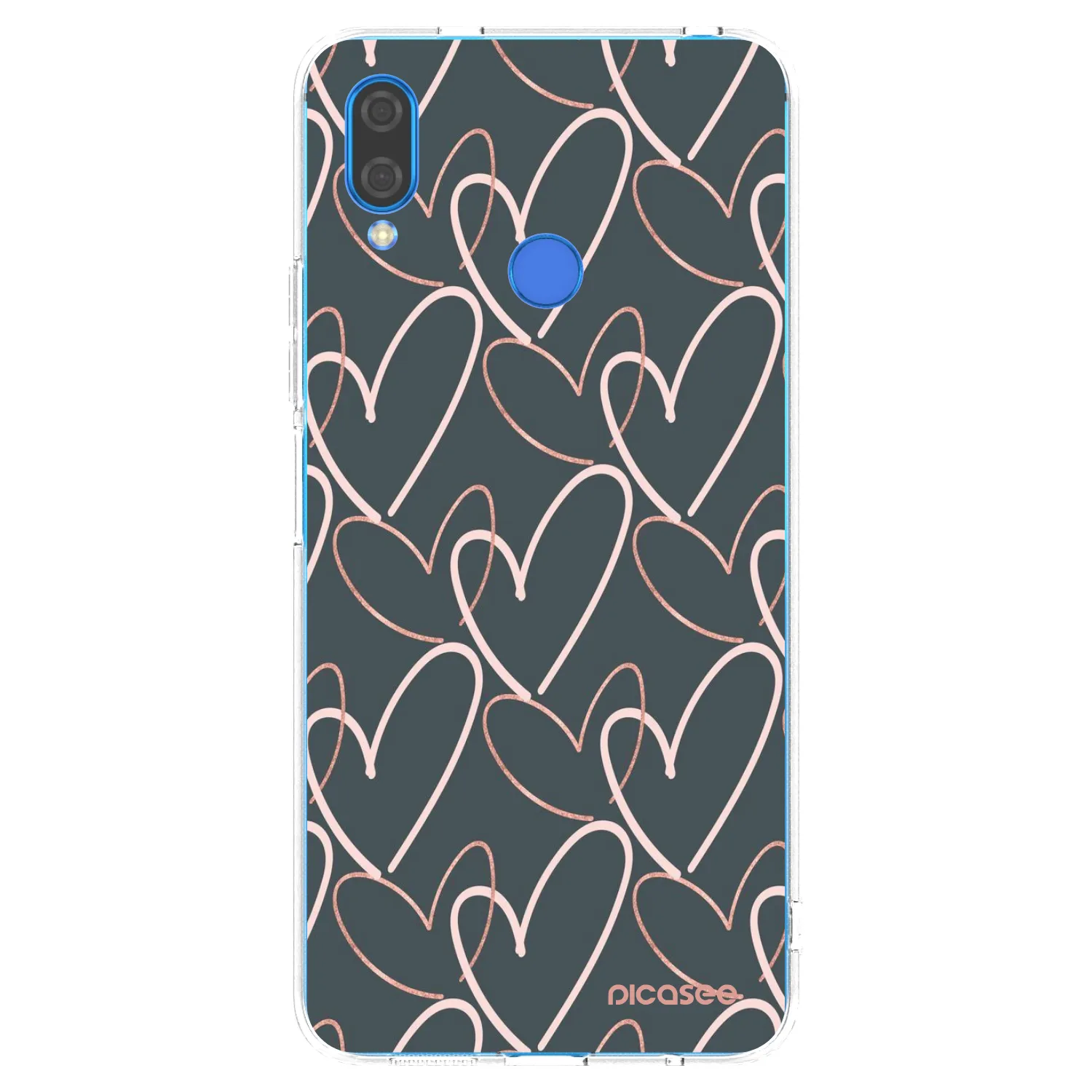 Picasee átlátszó szilikon tok az alábbi mobiltelefonokra Huawei Nova 3i - Lots of love