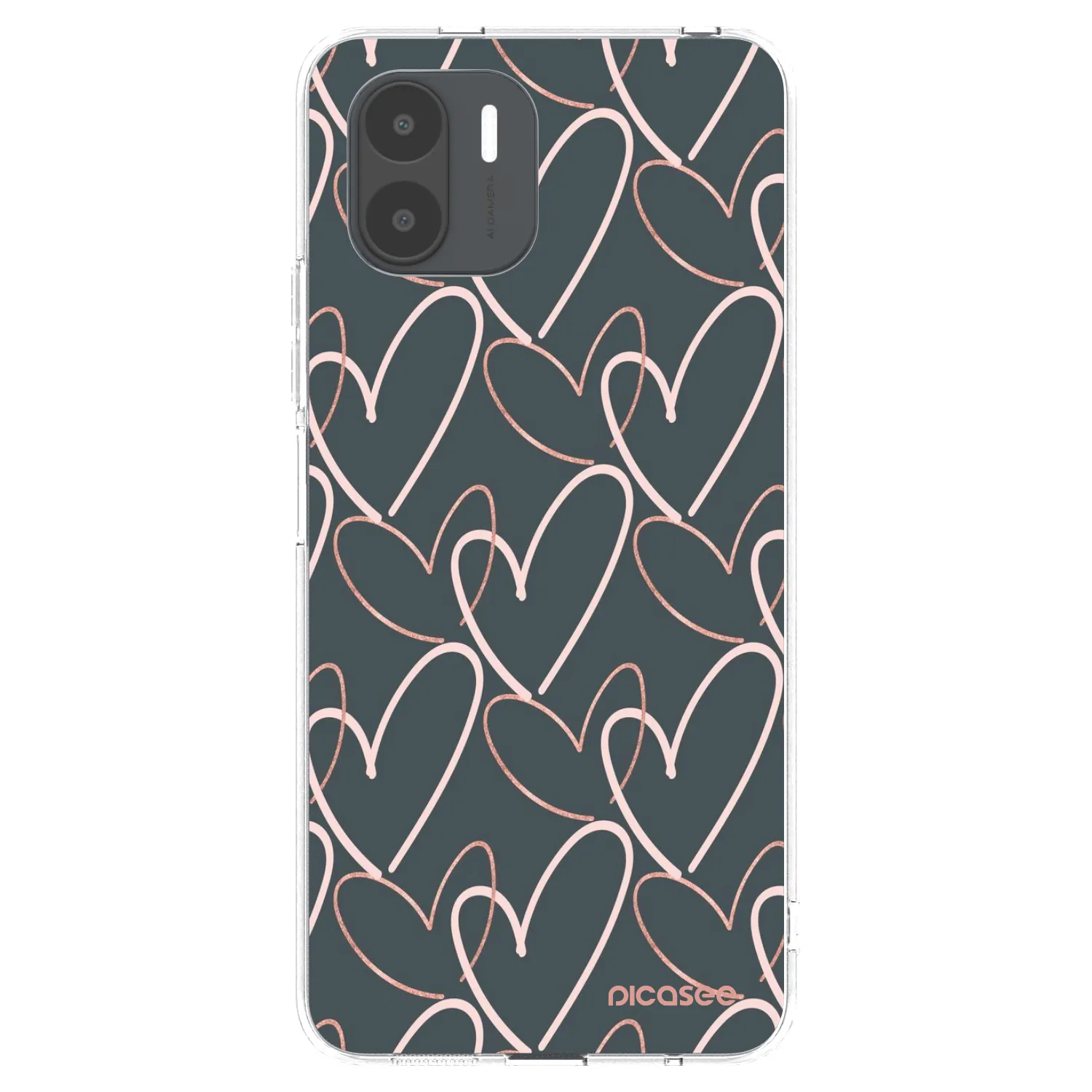 Picasee átlátszó szilikon tok az alábbi mobiltelefonokra Xiaomi Redmi A2 - Lots of love