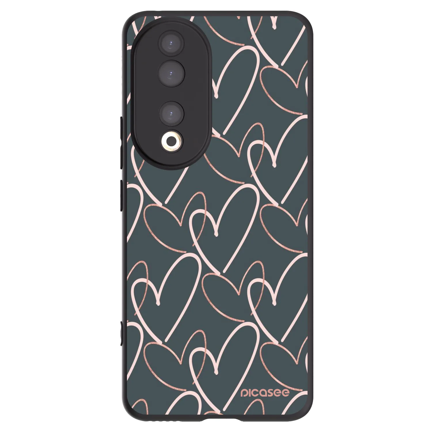 Picasee fekete szilikon tok az alábbi mobiltelefonokra Honor 90 5G - Lots of love