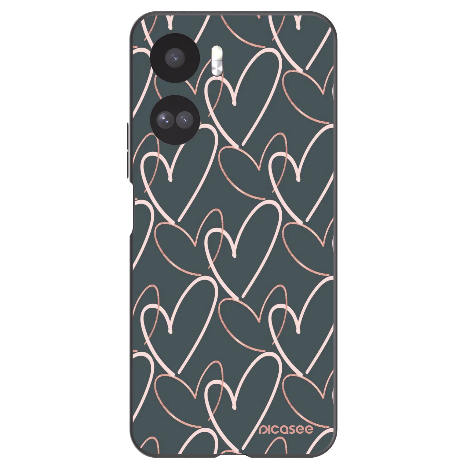 Picasee fekete szilikon tok az alábbi mobiltelefonokra Honor 90 Lite 5G - Lots of love
