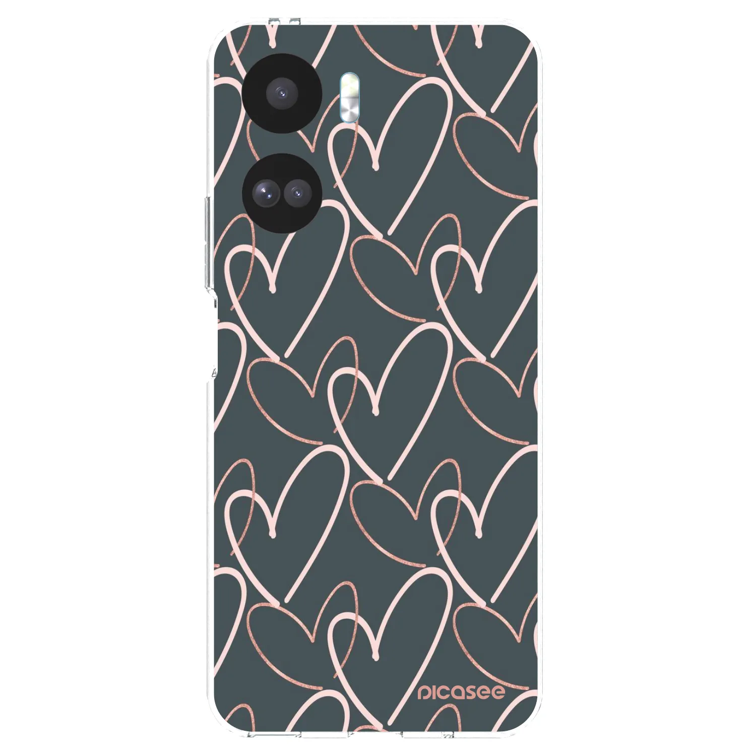Picasee átlátszó szilikon tok az alábbi mobiltelefonokra Honor 90 Lite 5G - Lots of love