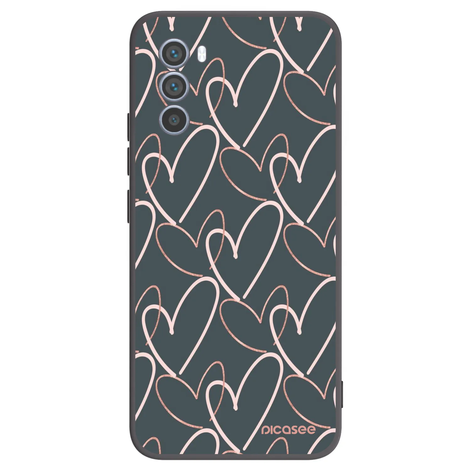 Picasee fekete szilikon tok az alábbi mobiltelefonokra Motorola Moto G62 - Lots of love