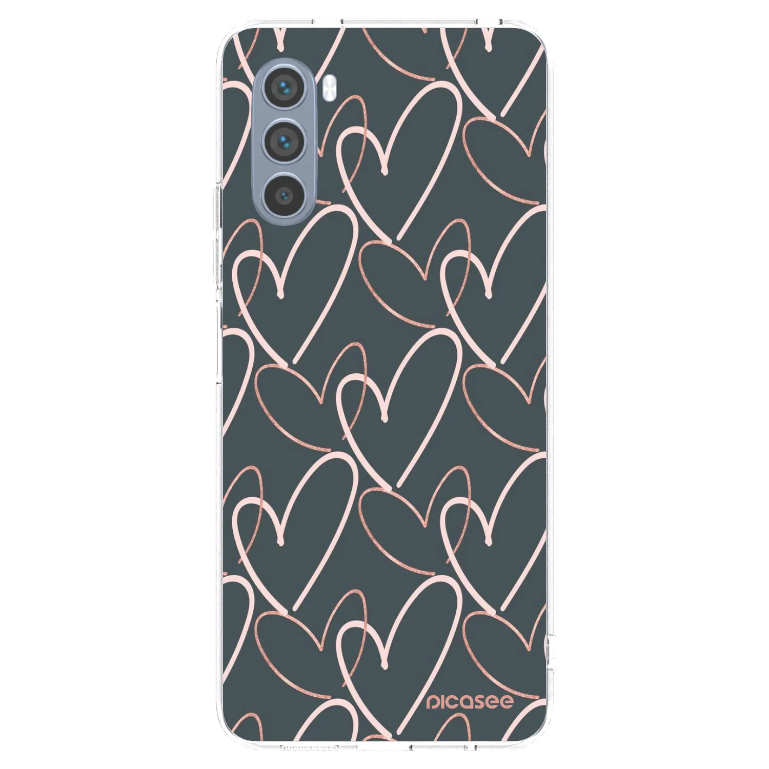 Picasee átlátszó szilikon tok az alábbi mobiltelefonokra Motorola Moto G62 - Lots of love