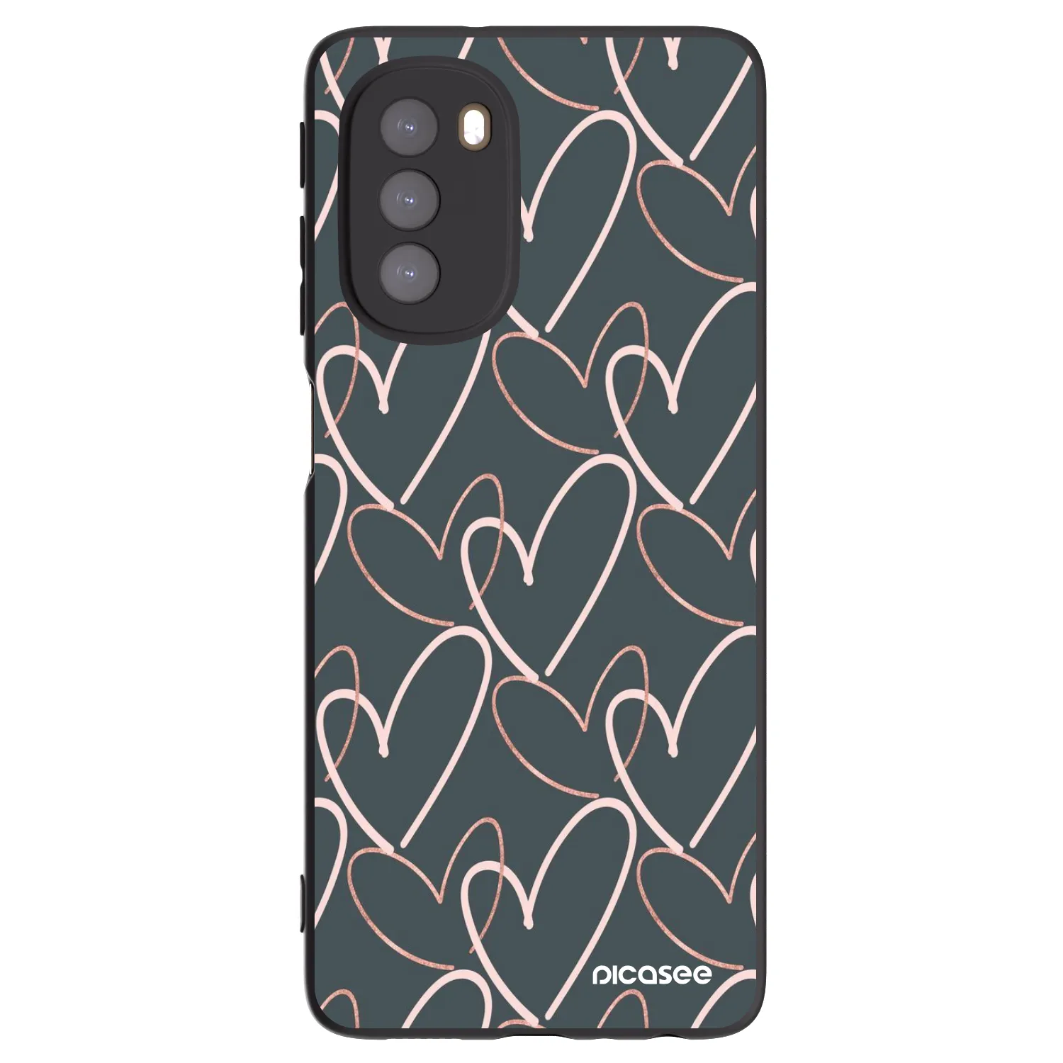 Picasee fekete szilikon tok az alábbi mobiltelefonokra Motorola Moto G51 - Lots of love