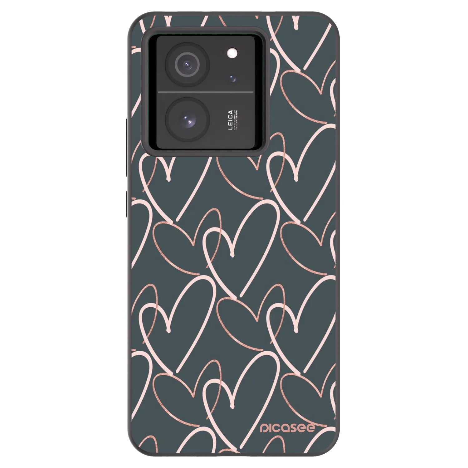 Picasee fekete szilikon tok az alábbi mobiltelefonokra Xiaomi 13T Pro - Lots of love