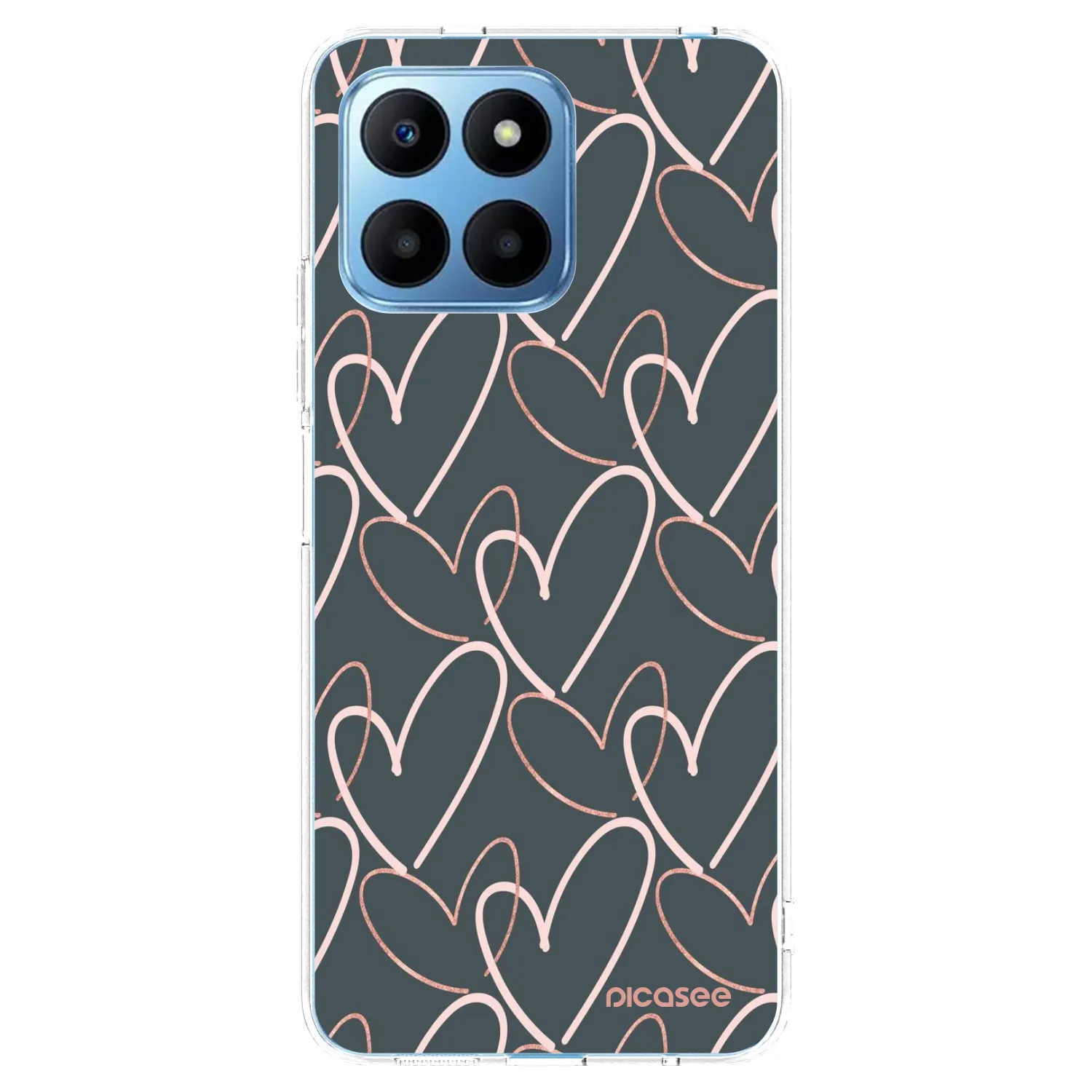 Picasee átlátszó szilikon tok az alábbi mobiltelefonokra Honor 70 Lite - Lots of love