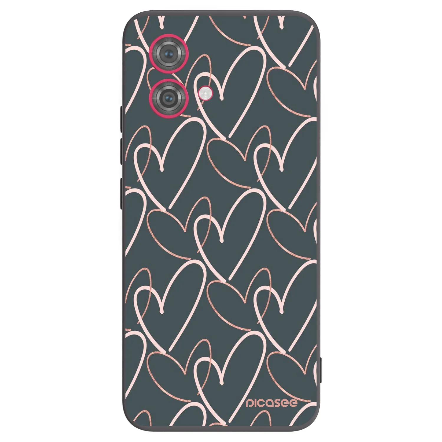 Picasee fekete szilikon tok az alábbi mobiltelefonokra Motorola Moto G84 5G - Lots of love