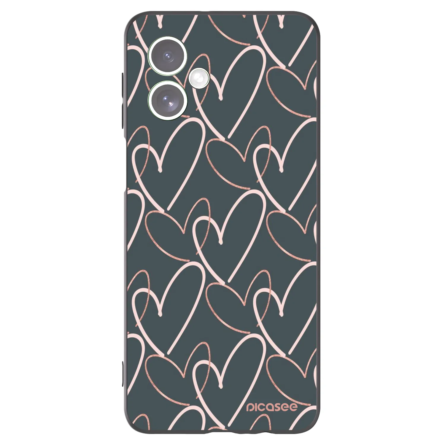 Picasee fekete szilikon tok az alábbi mobiltelefonokra Motorola Moto G54 5G - Lots of love