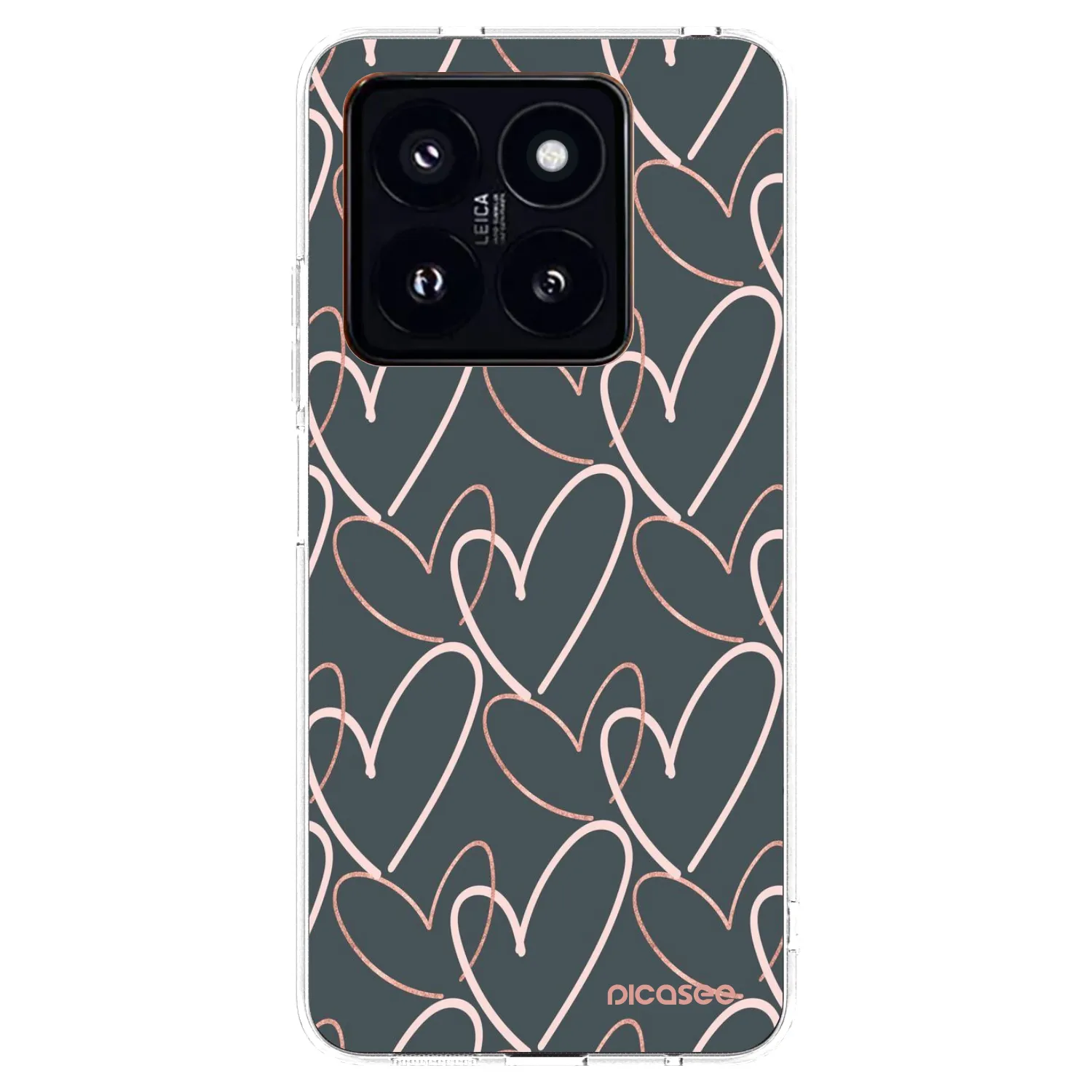 Picasee átlátszó szilikon tok az alábbi mobiltelefonokra Xiaomi 14 Pro - Lots of love