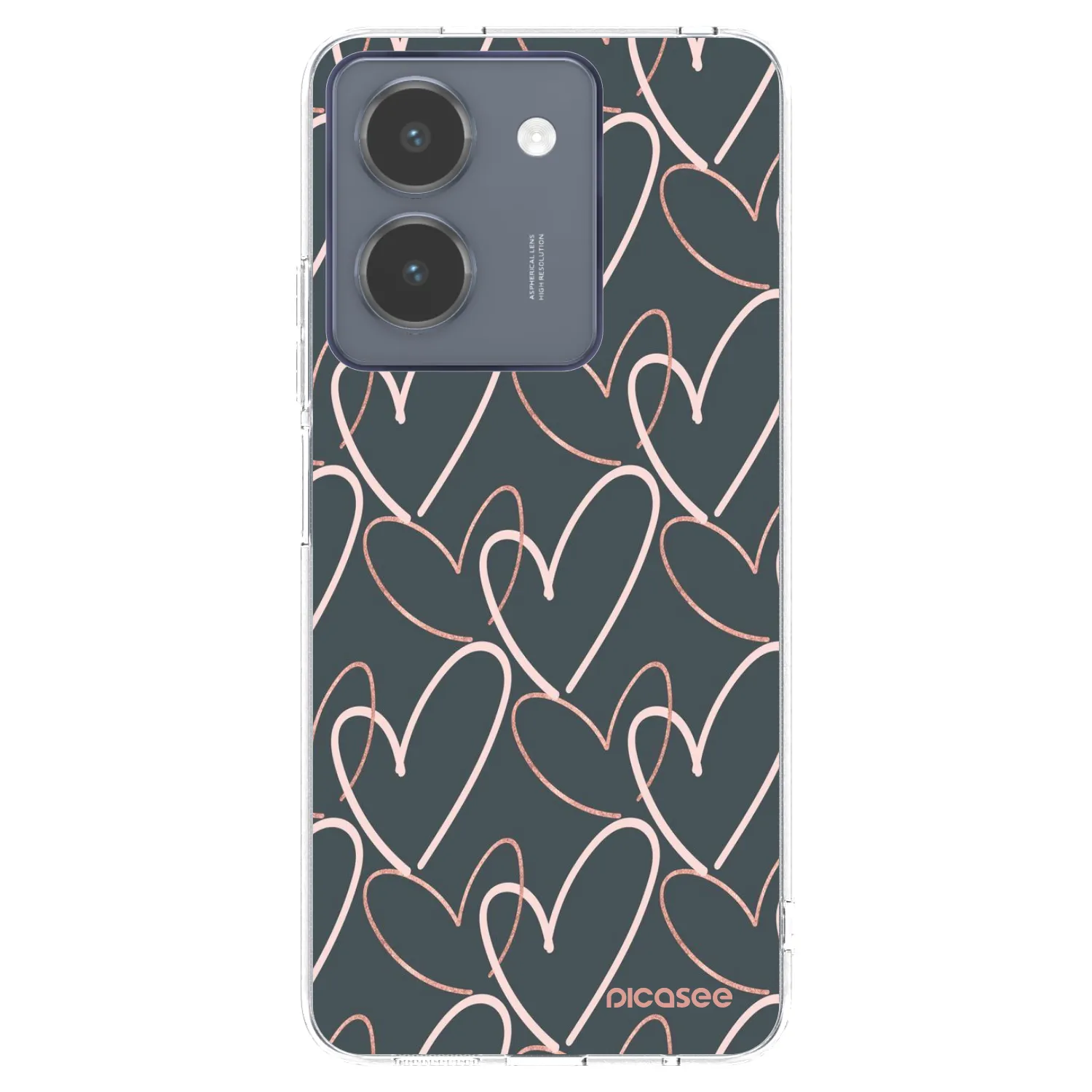 Picasee átlátszó szilikon tok az alábbi mobiltelefonokra Vivo Y36 4G - Lots of love