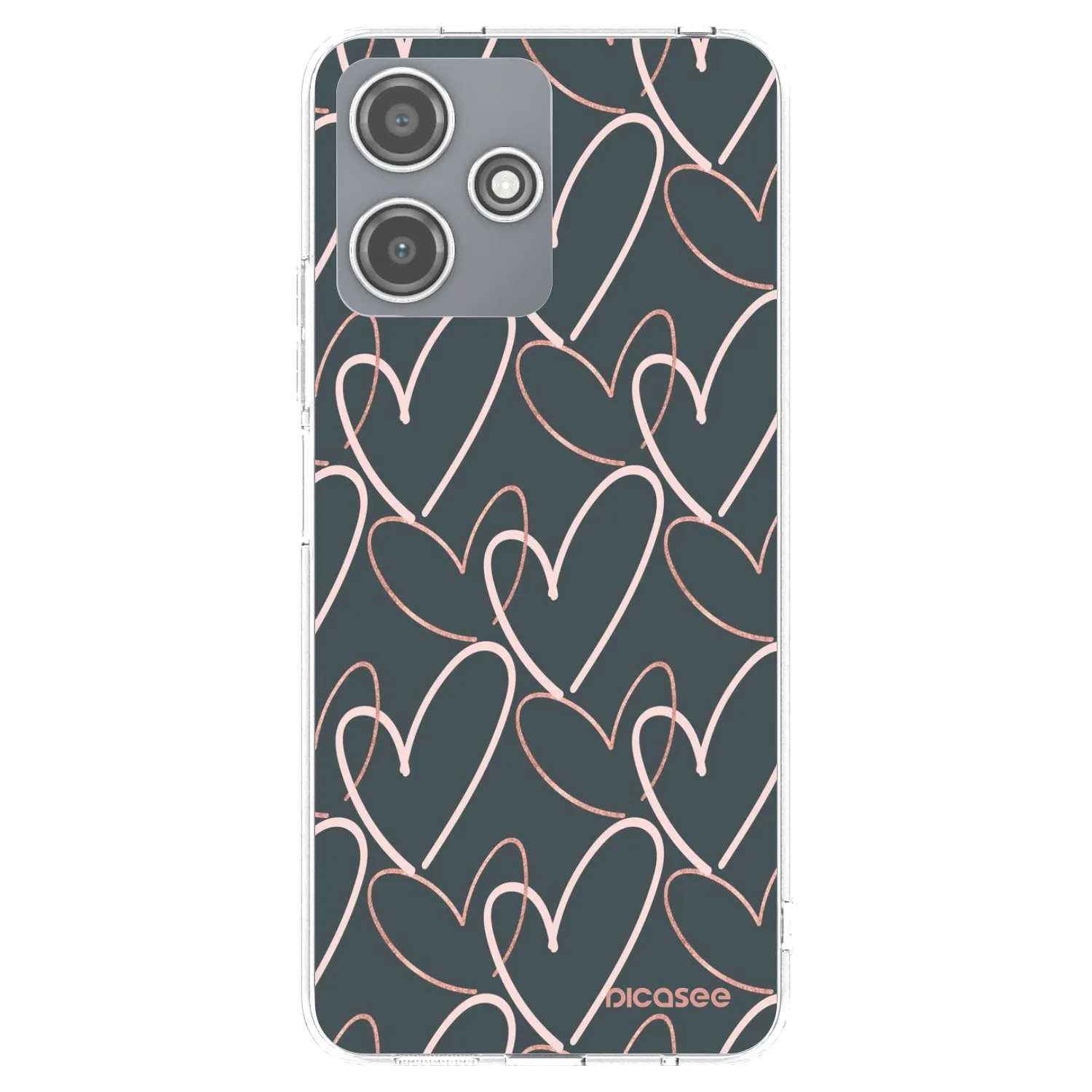 Picasee átlátszó szilikon tok az alábbi mobiltelefonokra Xiaomi Redmi 12 5G - Lots of love