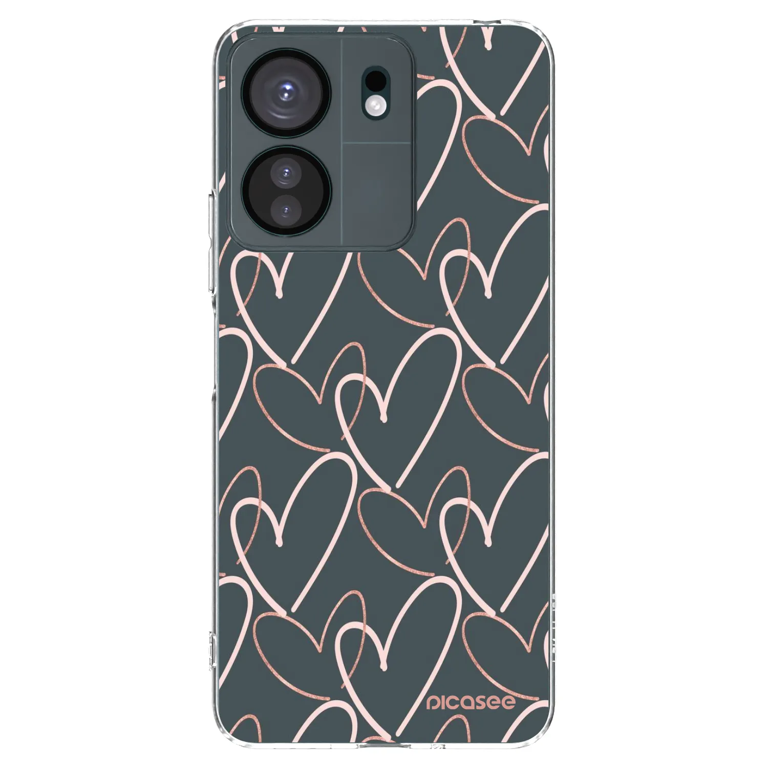 Picasee átlátszó szilikon tok az alábbi mobiltelefonokra Xiaomi Redmi 13C 4G - Lots of love