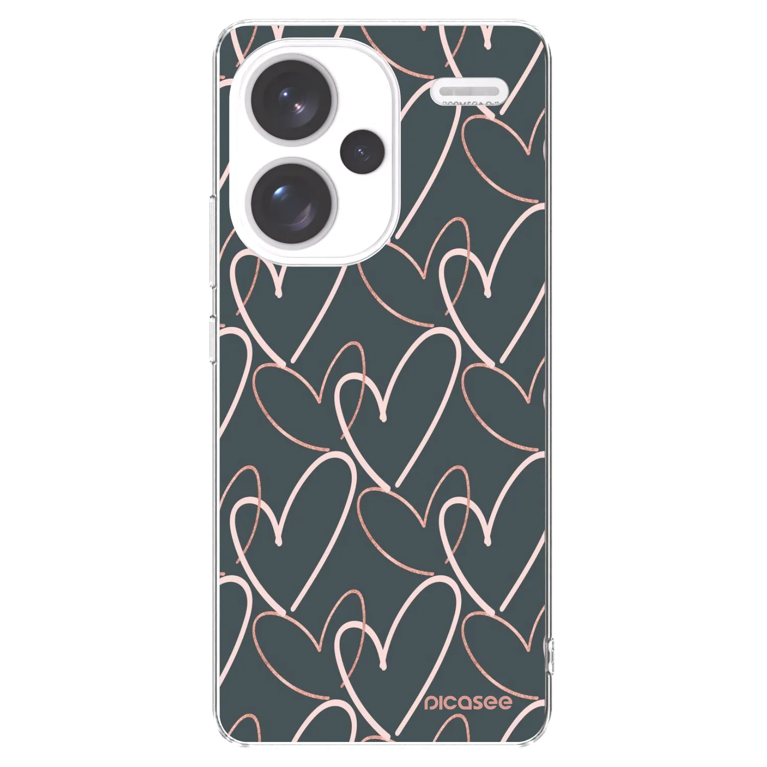 Picasee átlátszó szilikon tok az alábbi mobiltelefonokra Xiaomi Redmi Note 13 Pro+ 5G - Lots of love