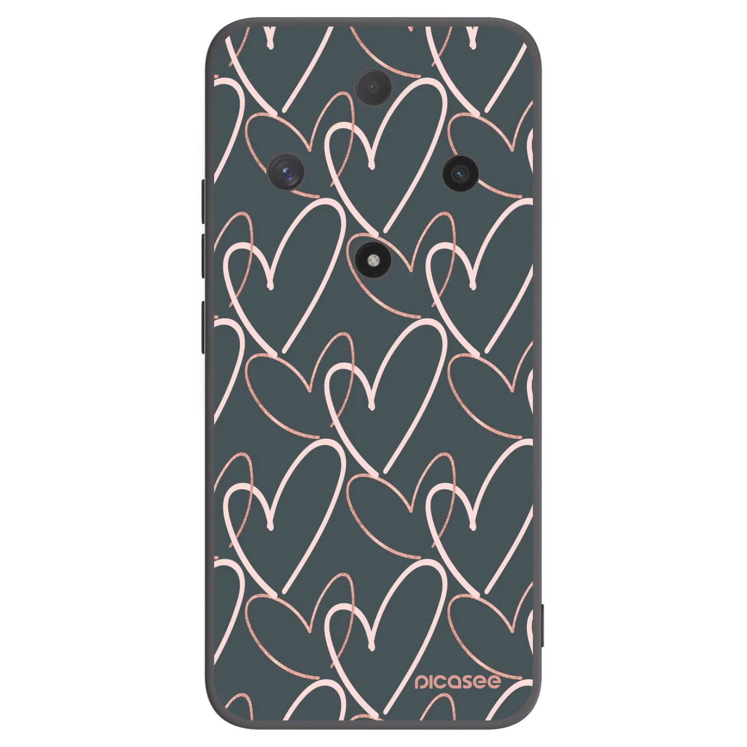 Picasee fekete szilikon tok az alábbi mobiltelefonokra Honor Magic6 Lite 5G - Lots of love