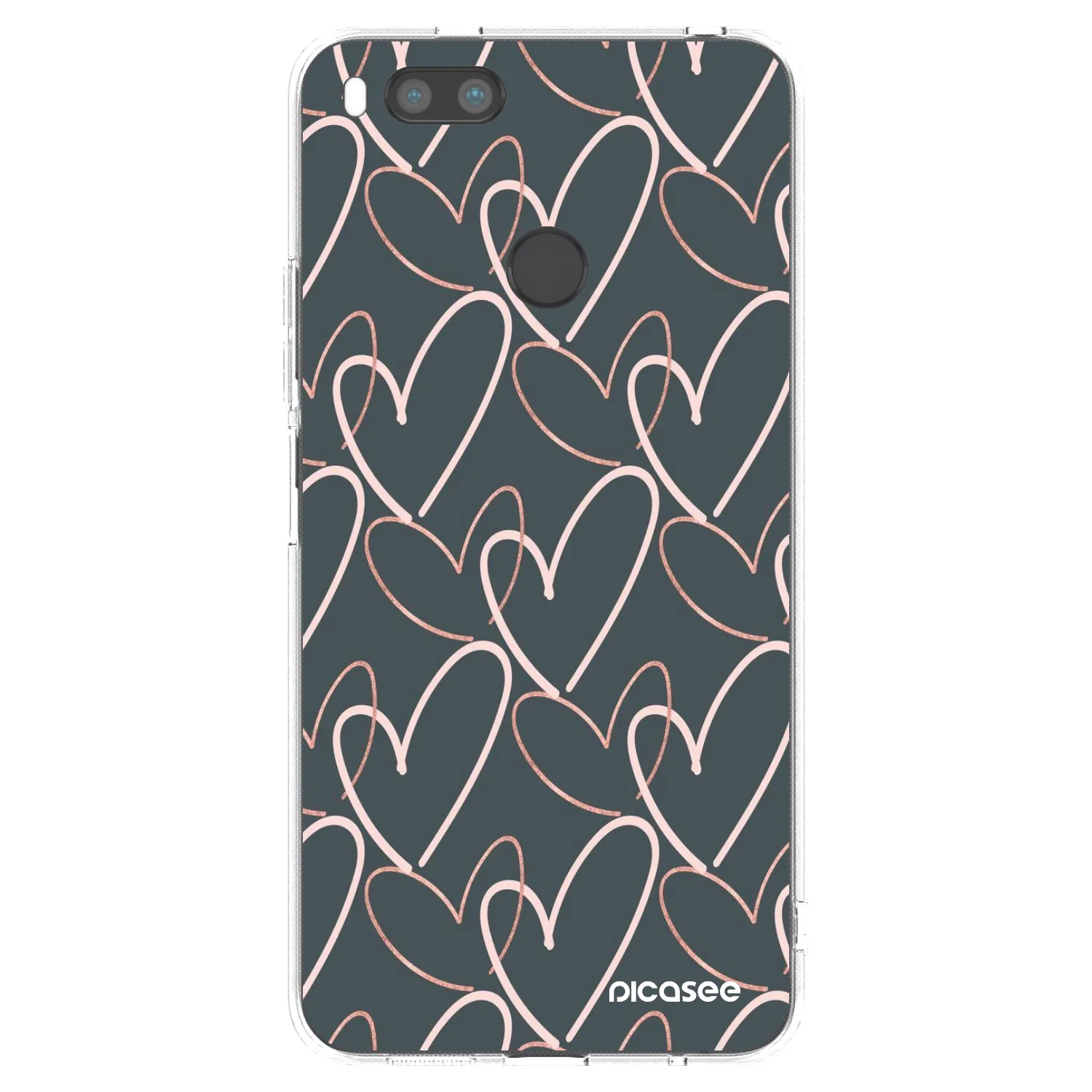 Picasee átlátszó szilikon tok az alábbi mobiltelefonokra Xiaomi Mi A1 Global - Lots of love