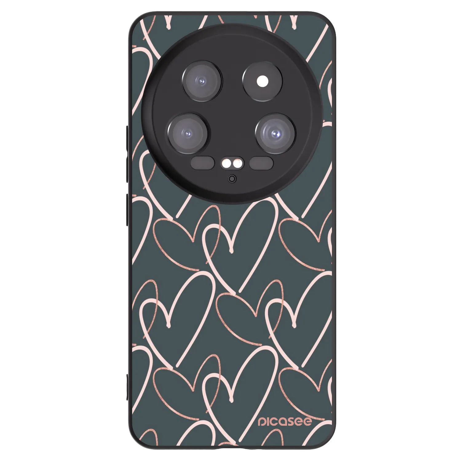 Picasee fekete szilikon tok az alábbi mobiltelefonokra Xiaomi 14 Ultra - Lots of love