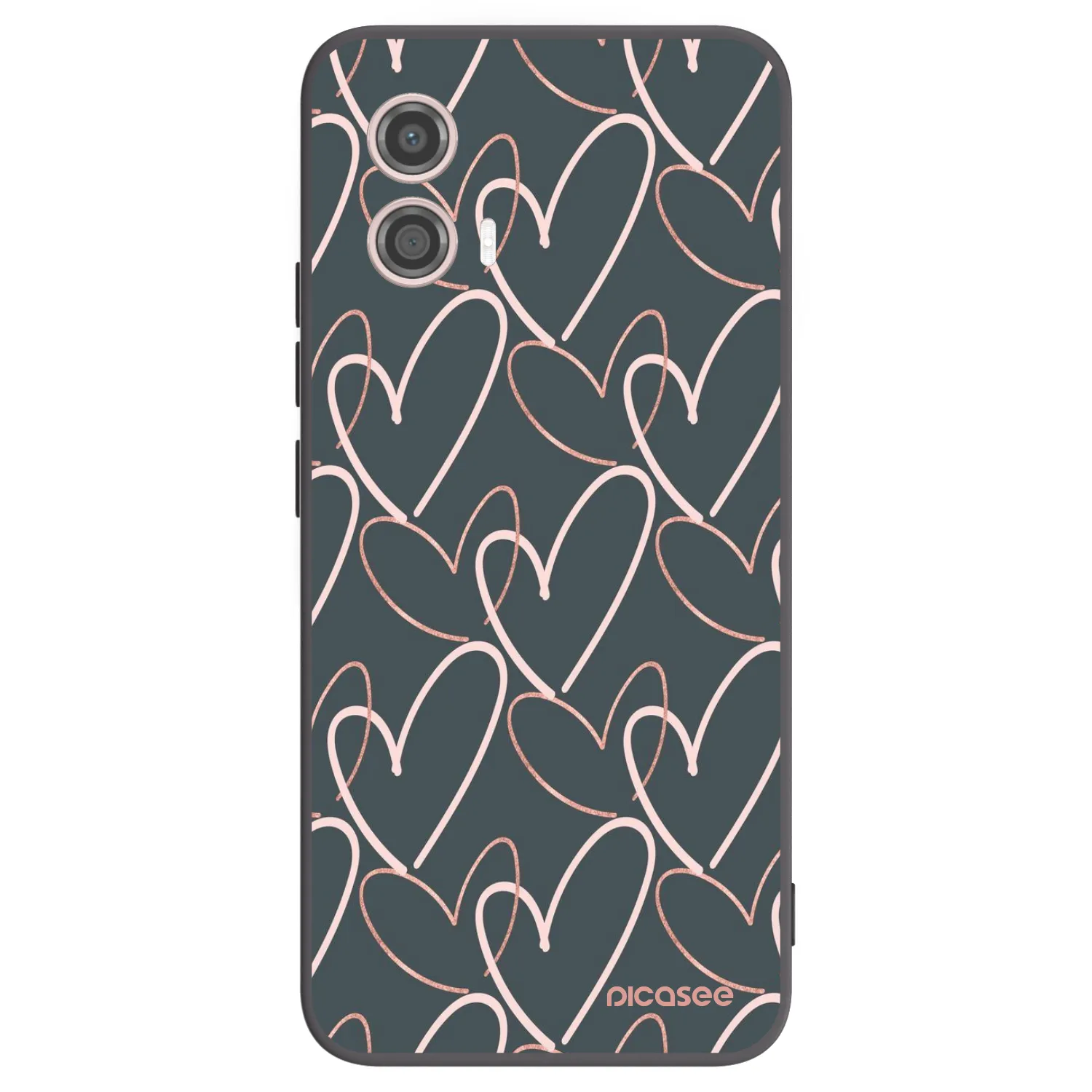 Picasee fekete szilikon tok az alábbi mobiltelefonokra Motorola Moto G53 5G - Lots of love