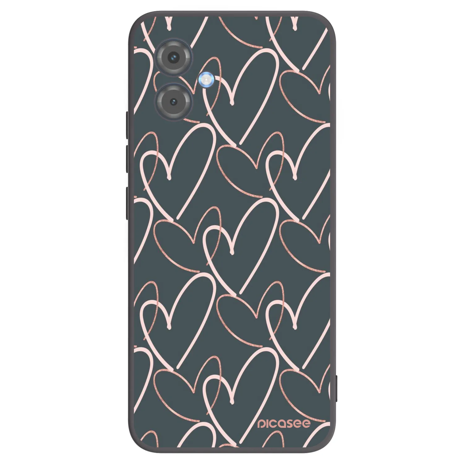 Picasee fekete szilikon tok az alábbi mobiltelefonokra Motorola Moto G14 - Lots of love