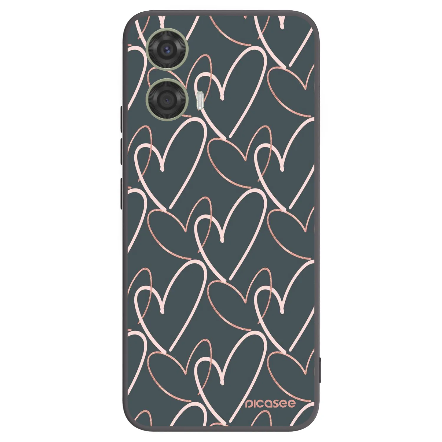 Picasee fekete szilikon tok az alábbi mobiltelefonokra Motorola Moto G24 - Lots of love