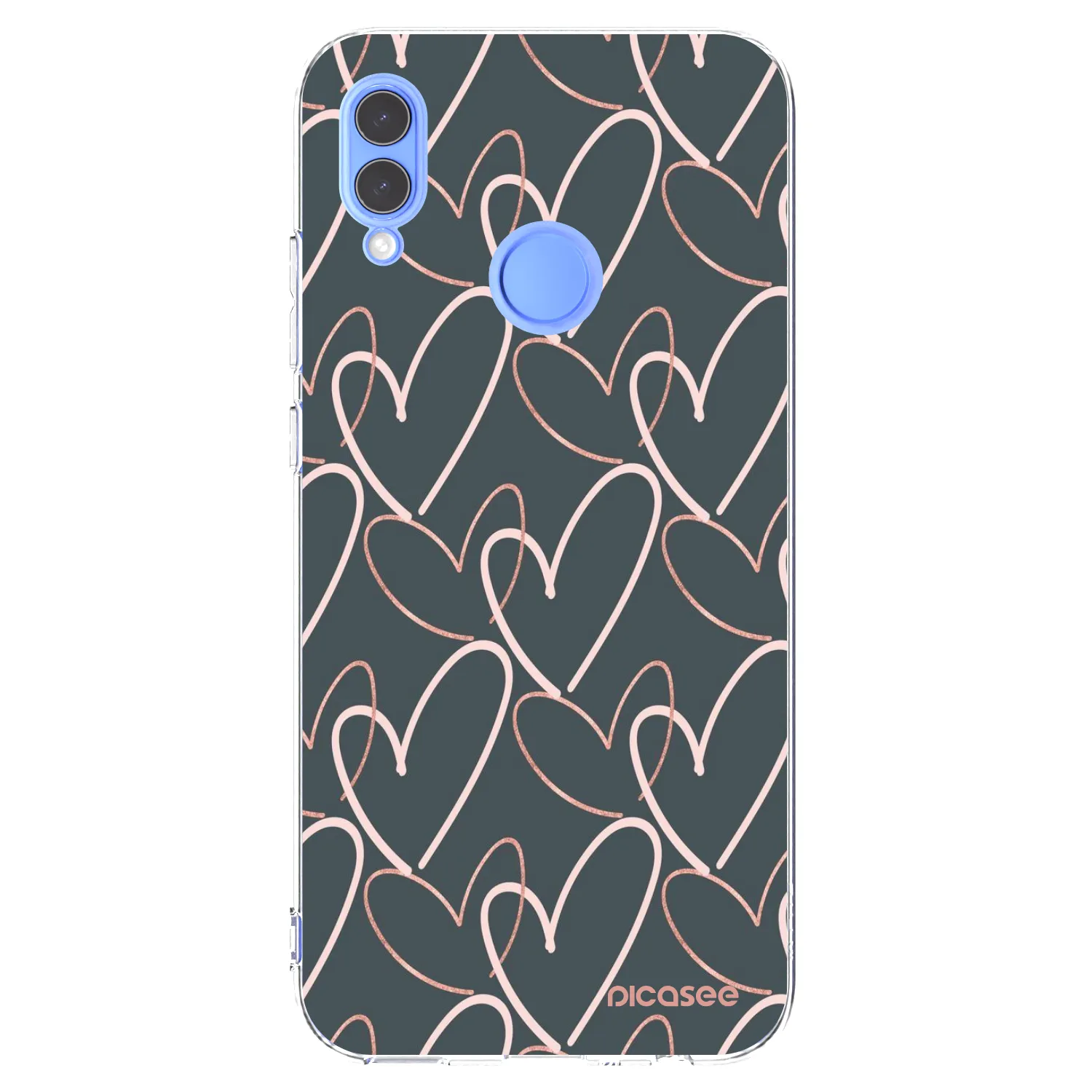 Picasee átlátszó szilikon tok az alábbi mobiltelefonokra Honor 10 Lite - Lots of love