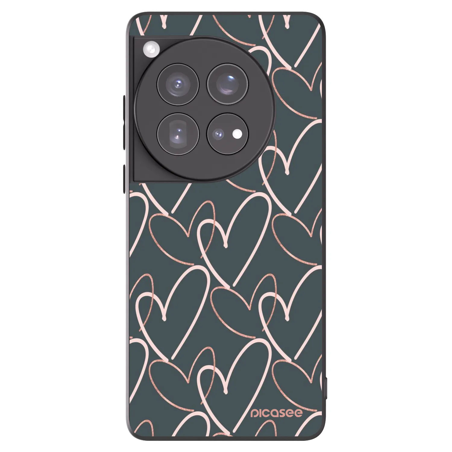 Picasee fekete szilikon tok az alábbi mobiltelefonokra OnePlus 12 5G - Lots of love