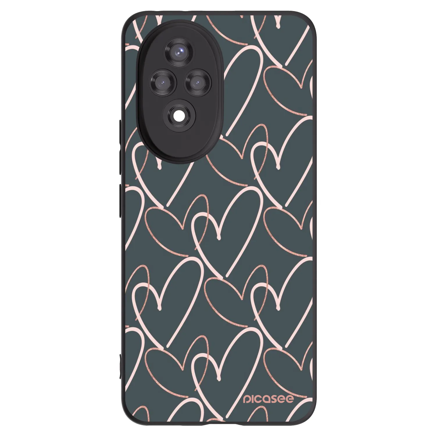 Picasee fekete szilikon tok az alábbi mobiltelefonokra Honor 200 Pro 5G - Lots of love